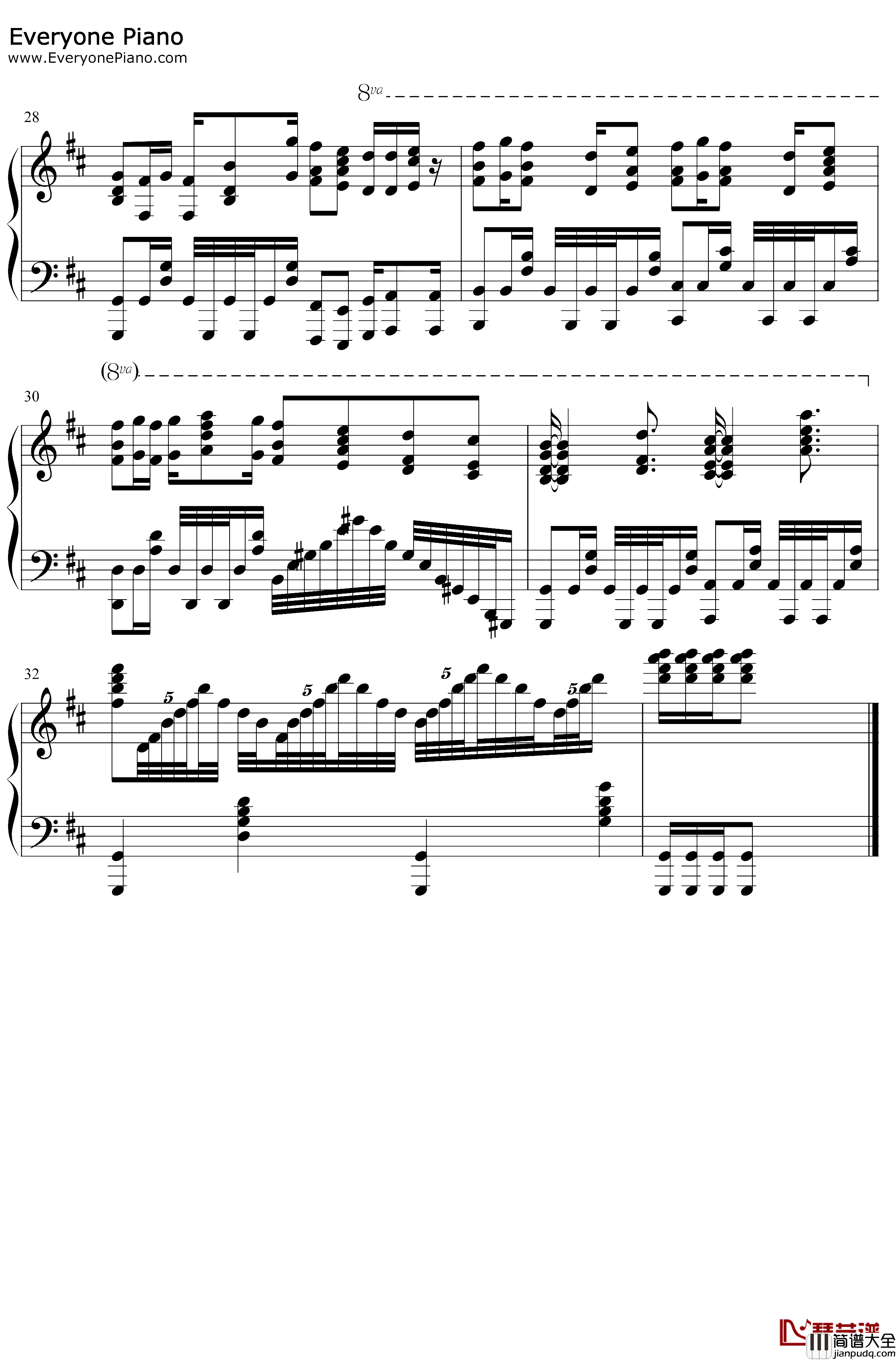 Stories钢琴谱_SnowMan_黑色五叶草OP11