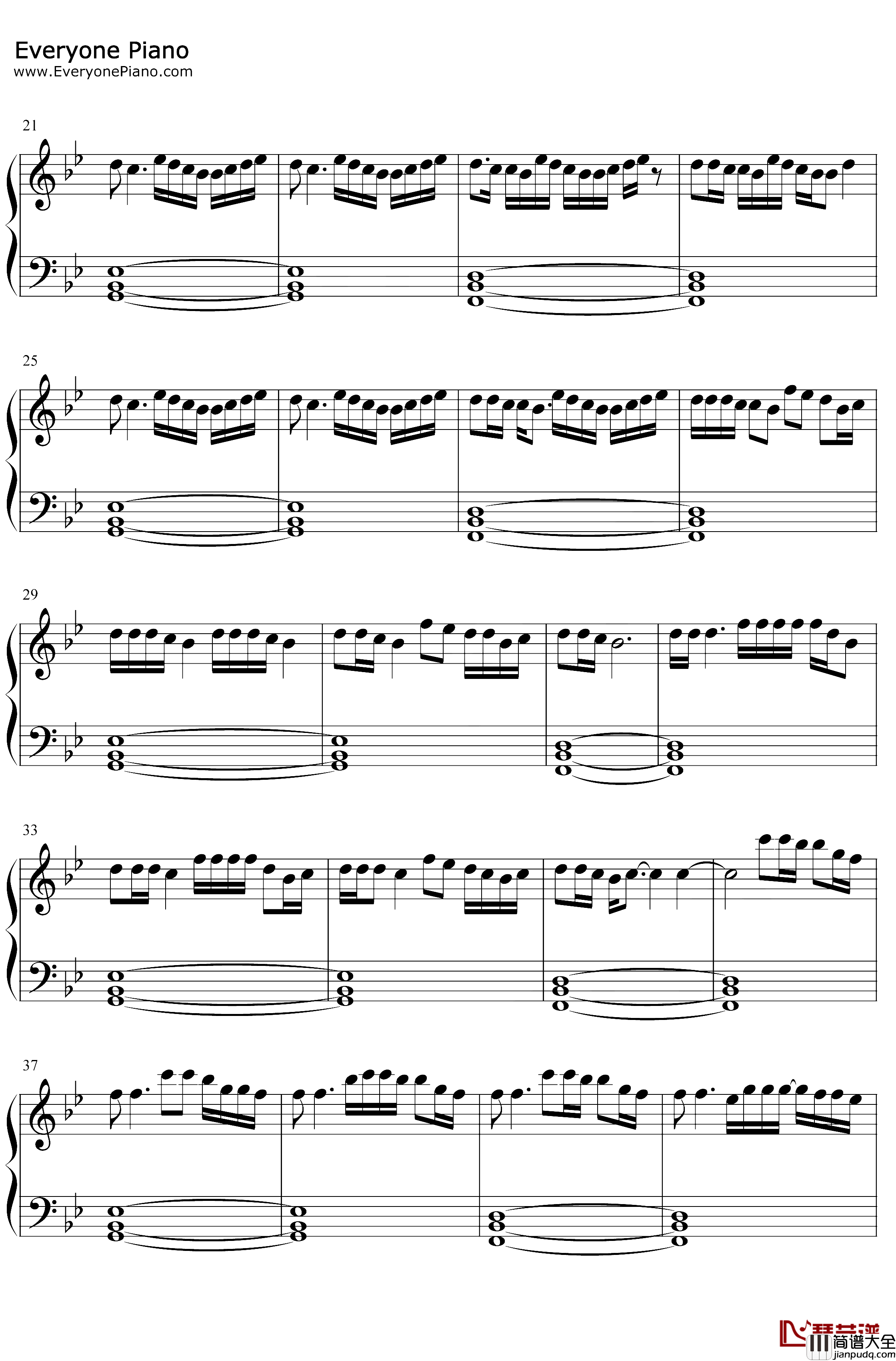 Time_Flies钢琴谱_Drake