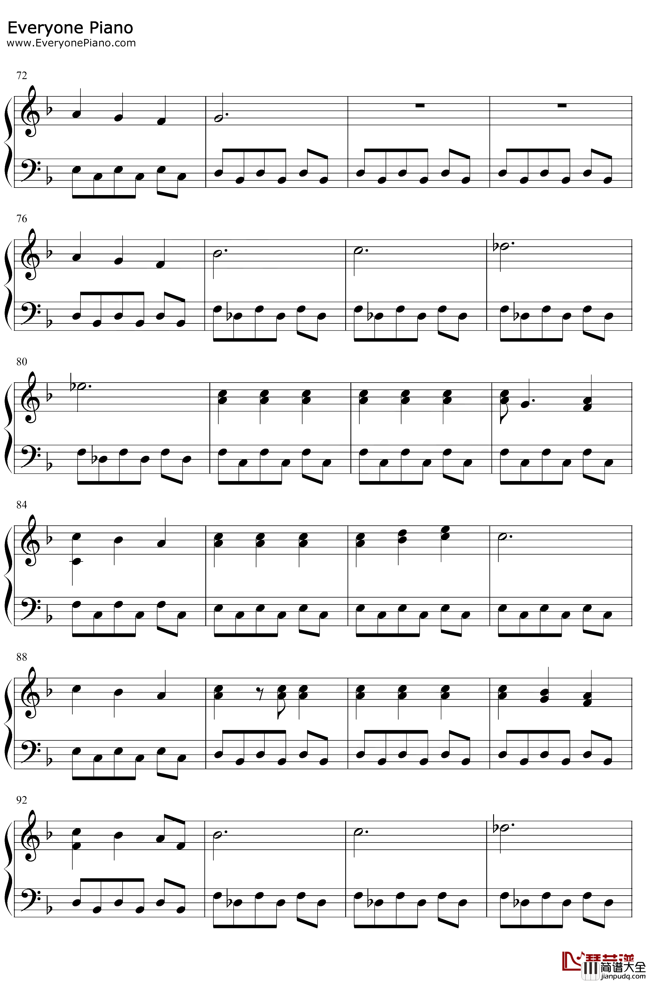 Gimme_Love钢琴谱_Joji