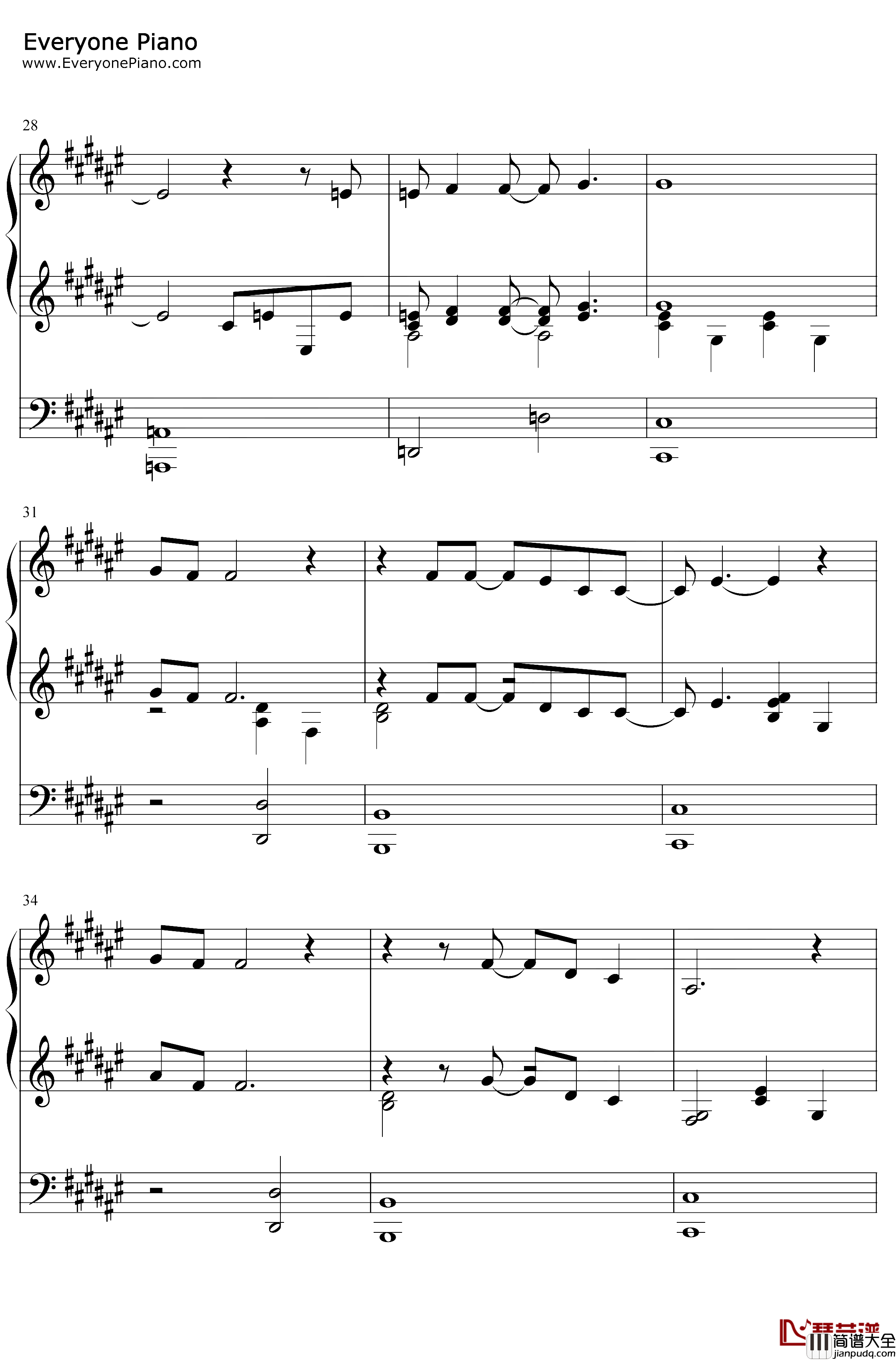 Show_Yourself钢琴谱_IdinaMenzelEvanRachelWood_冰雪奇缘2OST