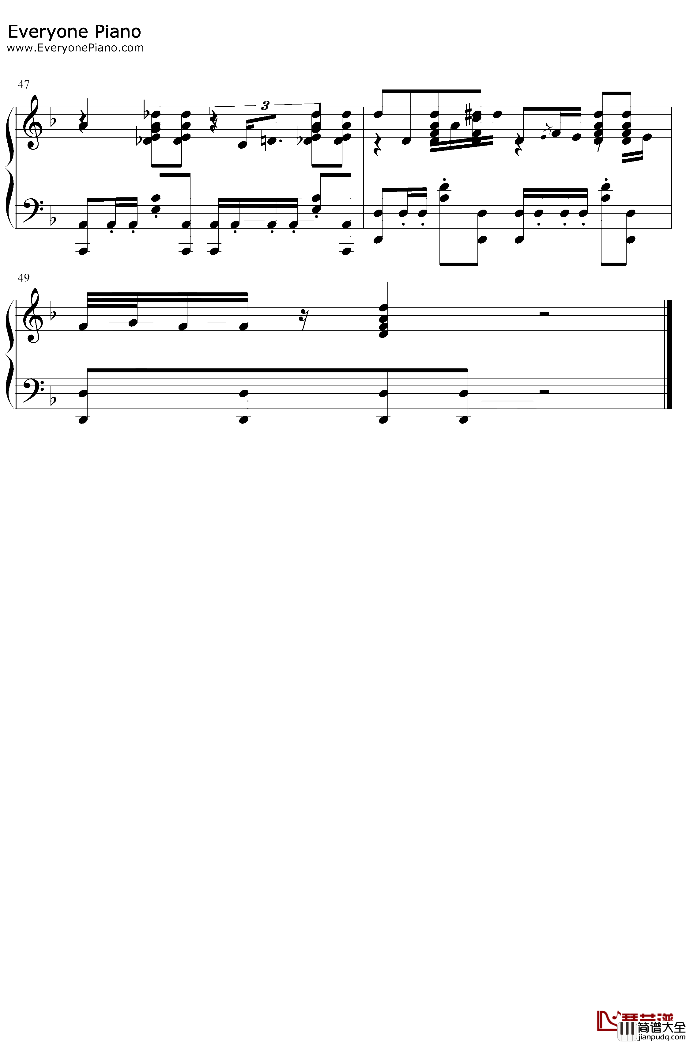 Strange_Meat_Pie钢琴谱_(K)NoW_NAME_异兽魔都ED