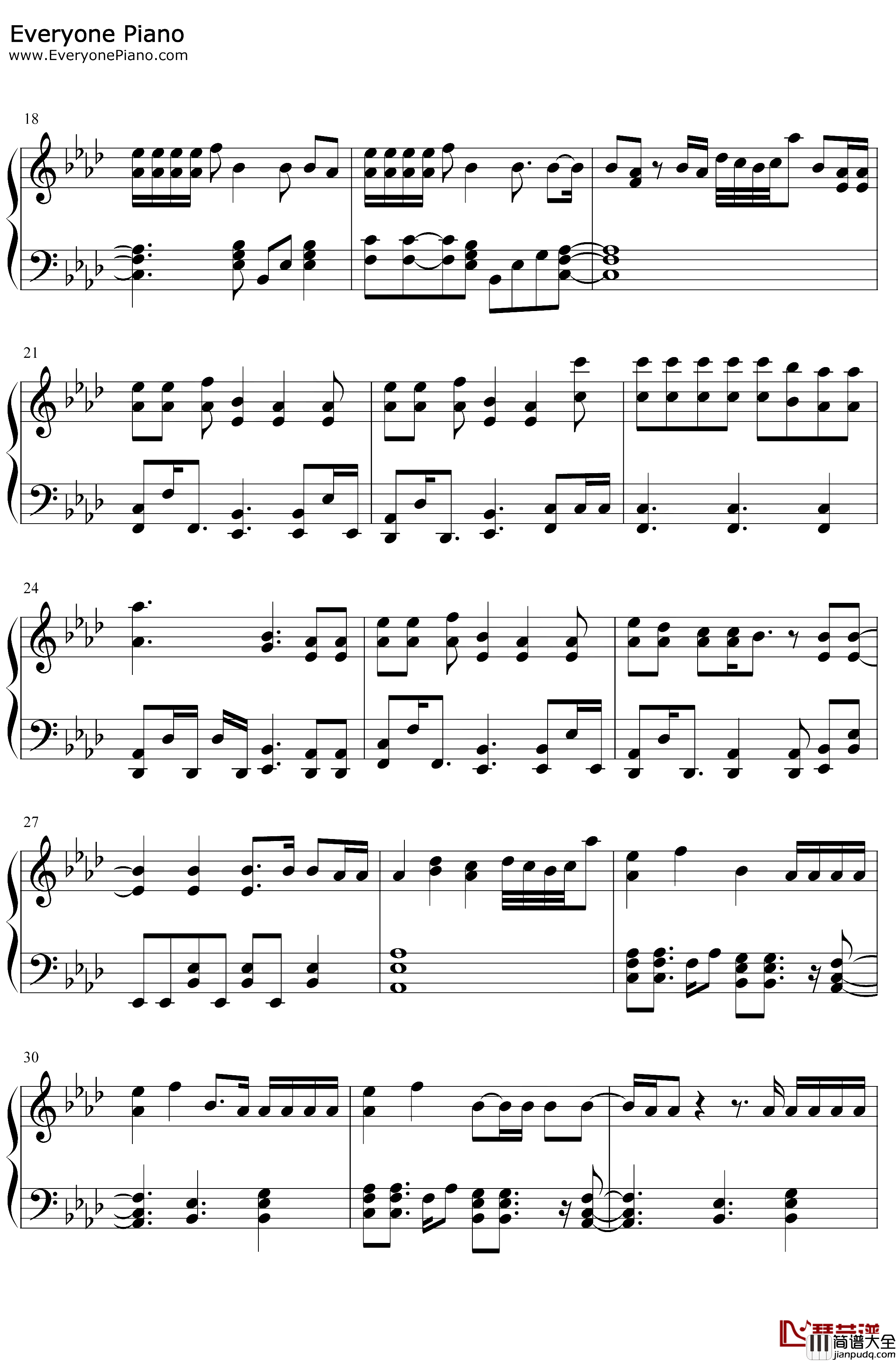 Hide钢琴谱_Juice_Wrld_Seezyn_蜘蛛侠平行宇宙OST