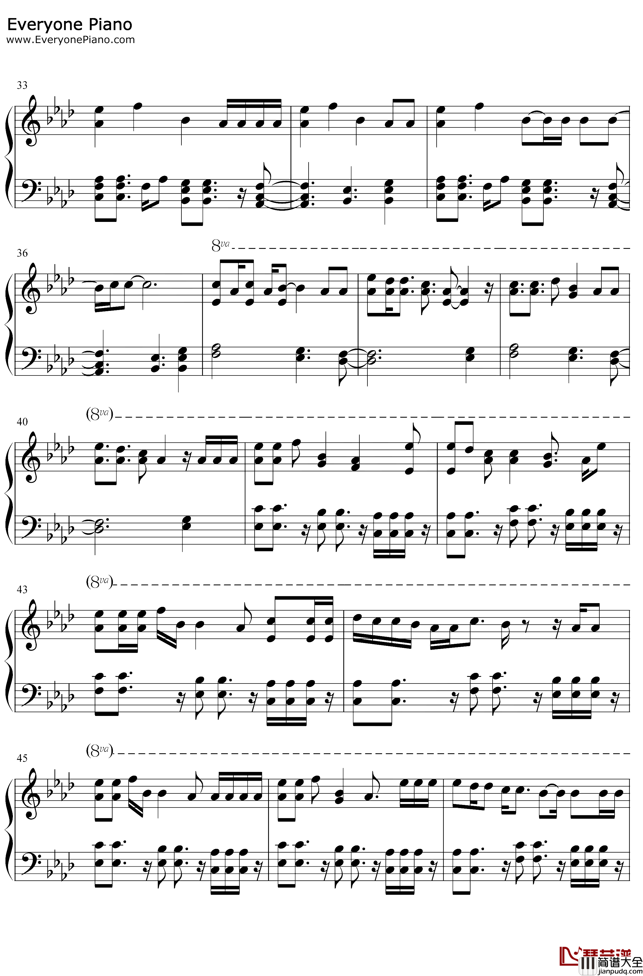 Hide钢琴谱_Juice_Wrld_Seezyn_蜘蛛侠平行宇宙OST