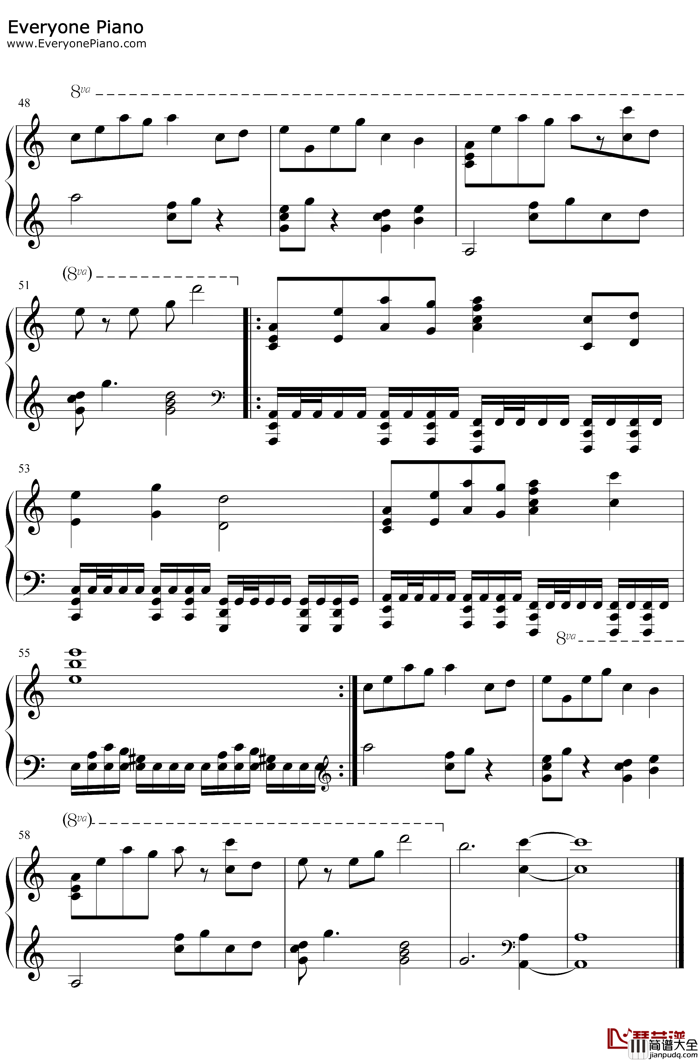 Last_Reunion钢琴谱_PeterReo_抖音BGM