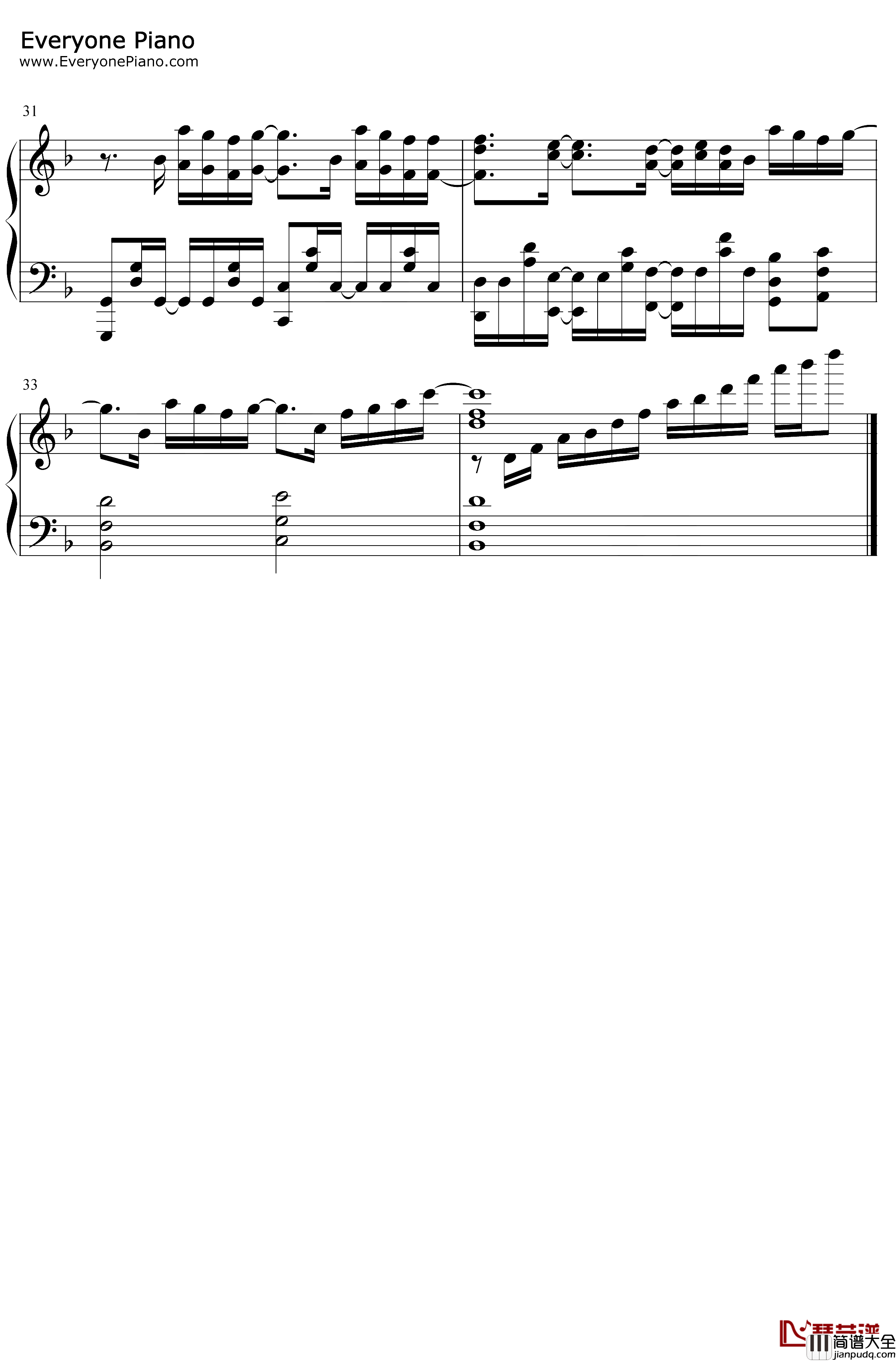 Last_Chapter钢琴谱_NanoRipe_ラストチャプター_食戟之灵豪之皿OP