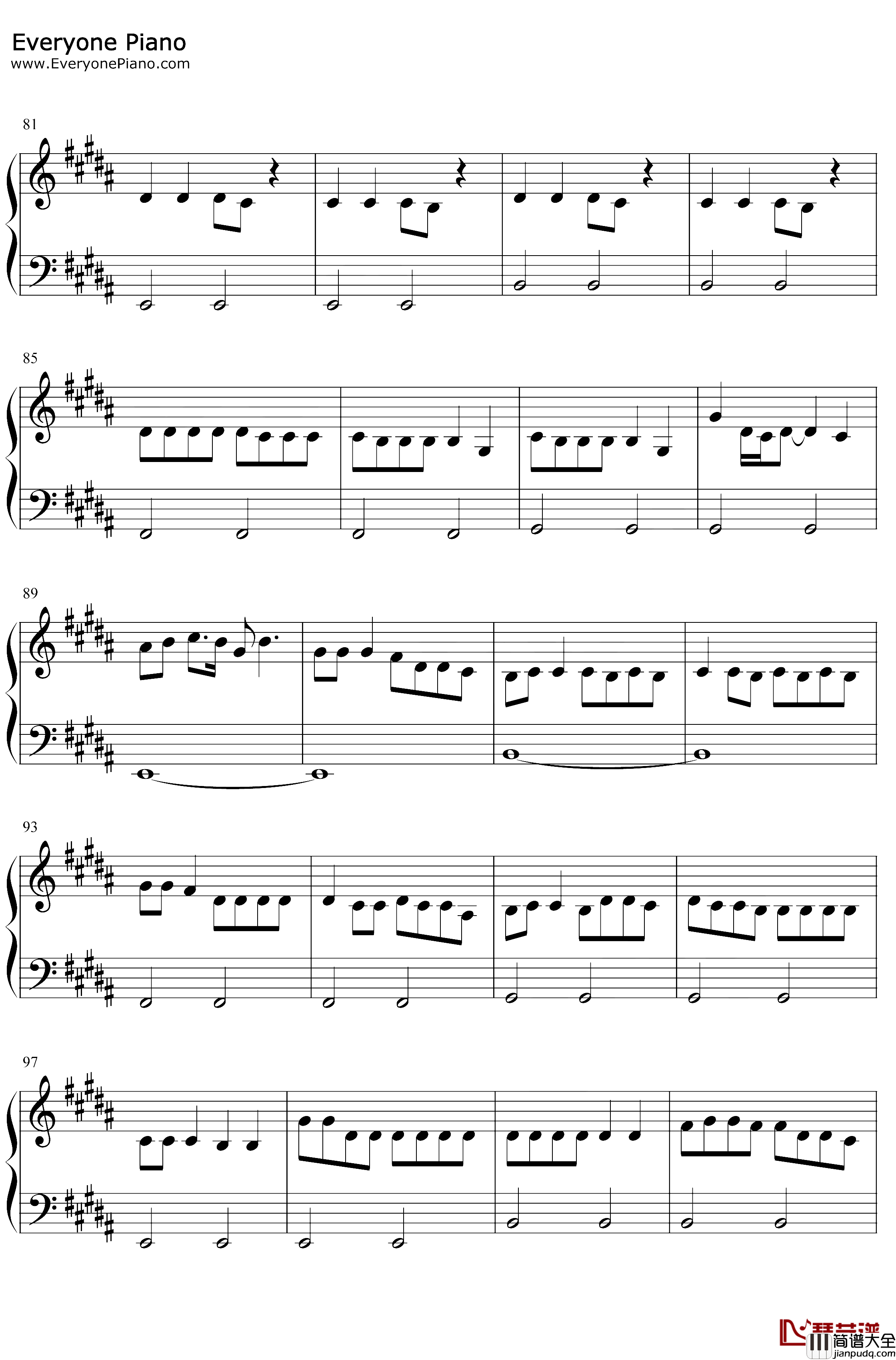 Toosie_Slide钢琴谱_Drake