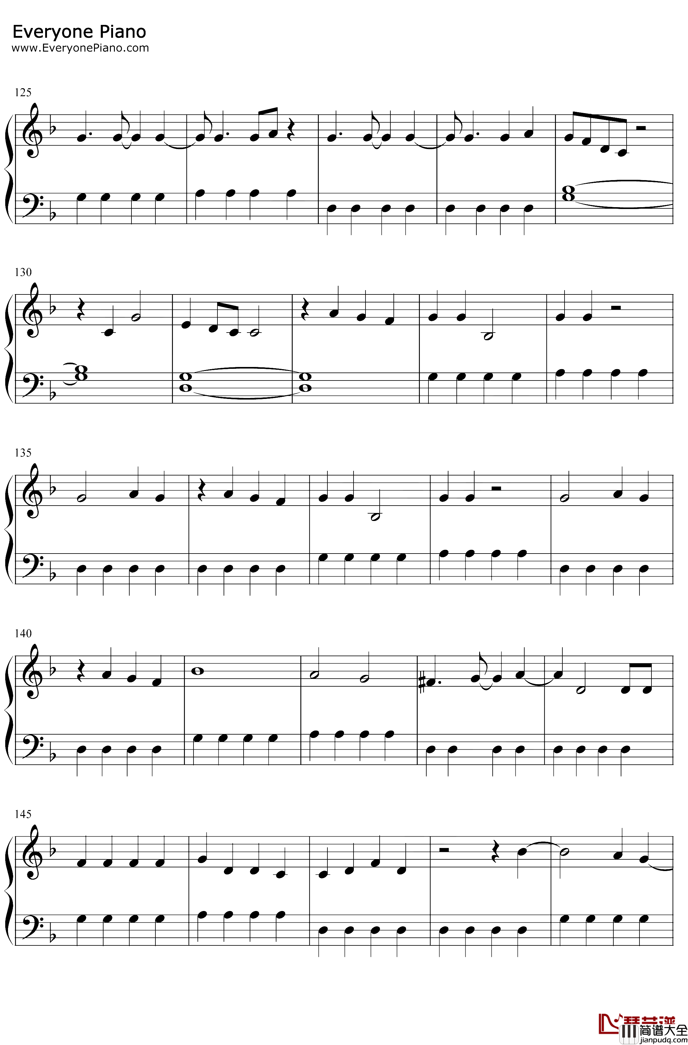 The_Other_Side钢琴谱_SZA_Justin_Timberlake_魔发精灵2世界之旅OST