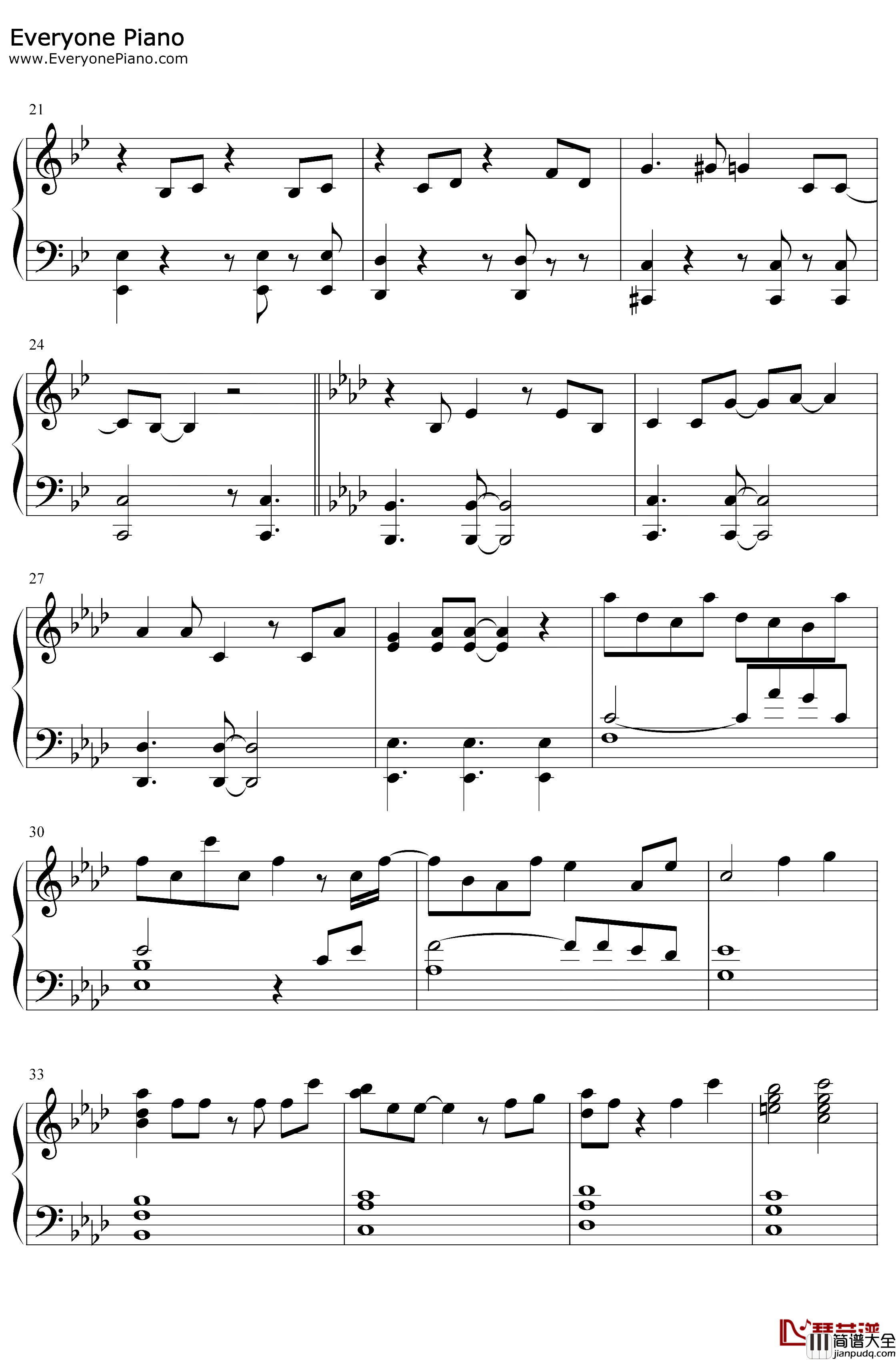 雨と体液と匂い钢琴谱_Mili_格莱普尼尔ED