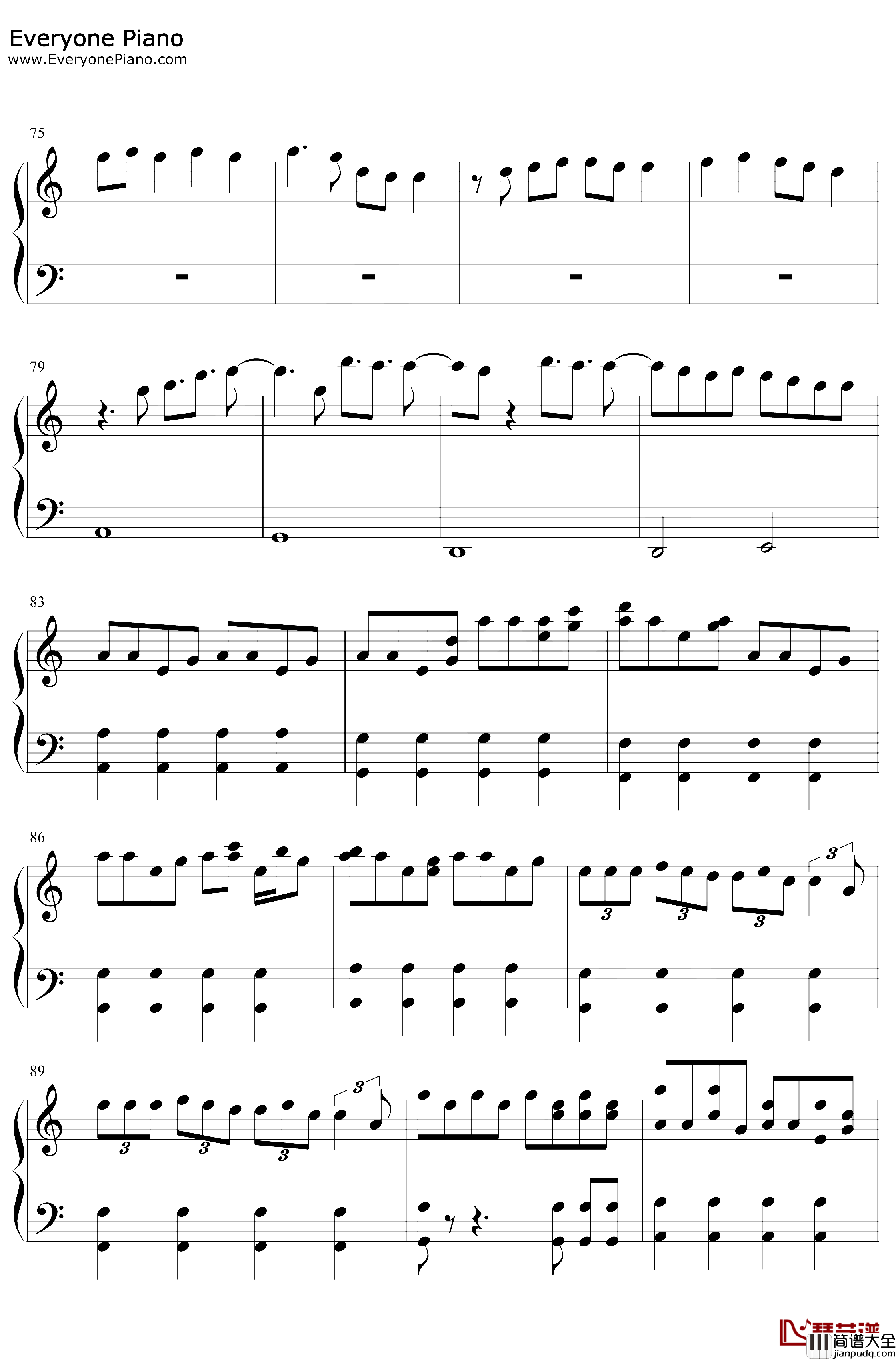 ON钢琴谱_防弹少年团