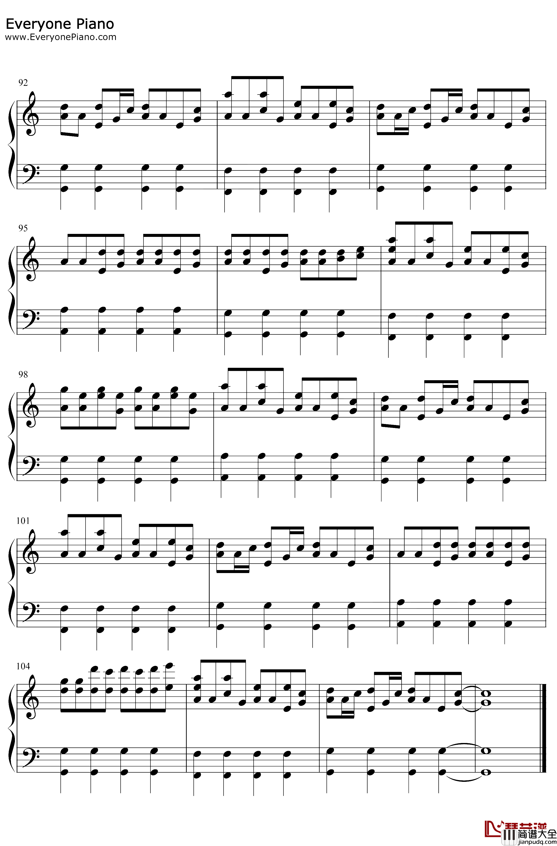 ON钢琴谱_防弹少年团