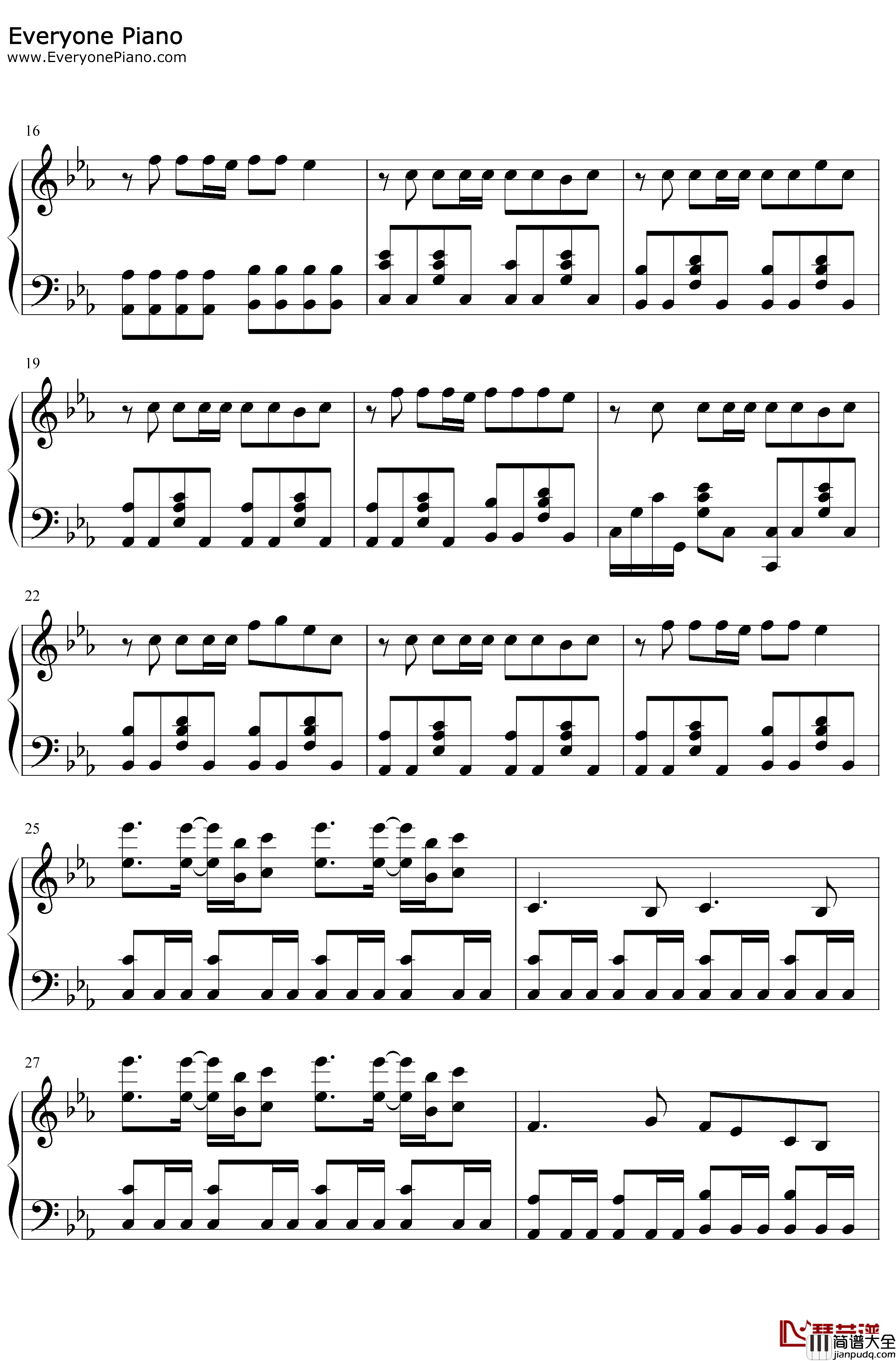 Relics钢琴谱_猎豹移动公司_遗迹_滚动的天空BGM