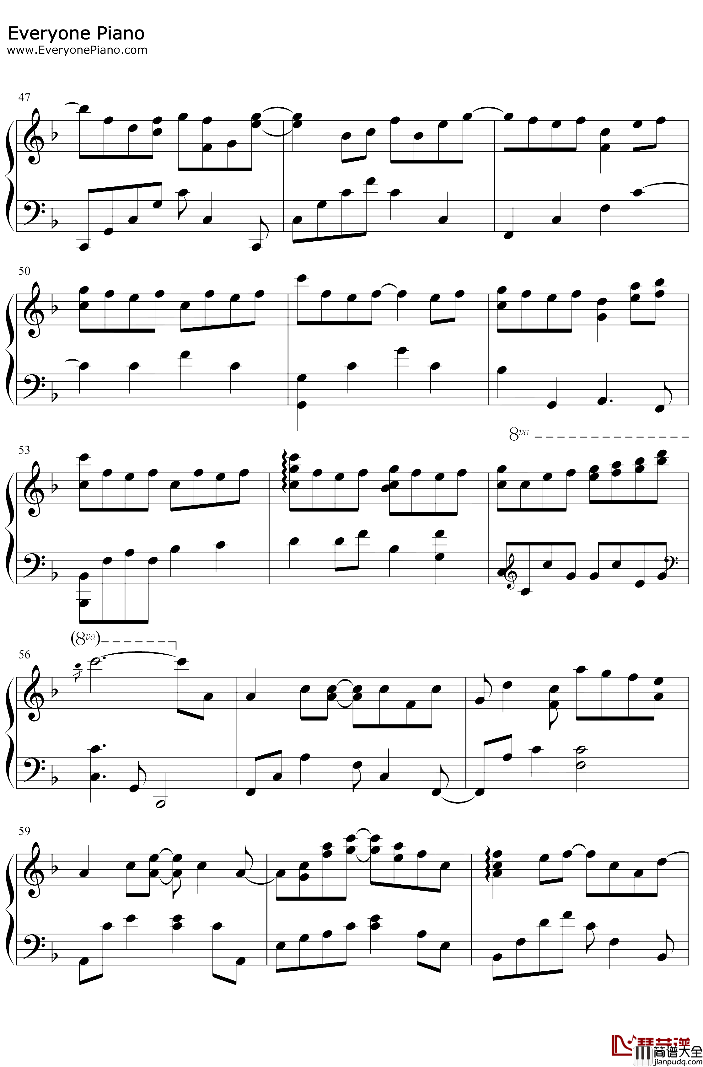 冰天雪地钢琴谱_何宣林_冰糖炖雪梨主题曲