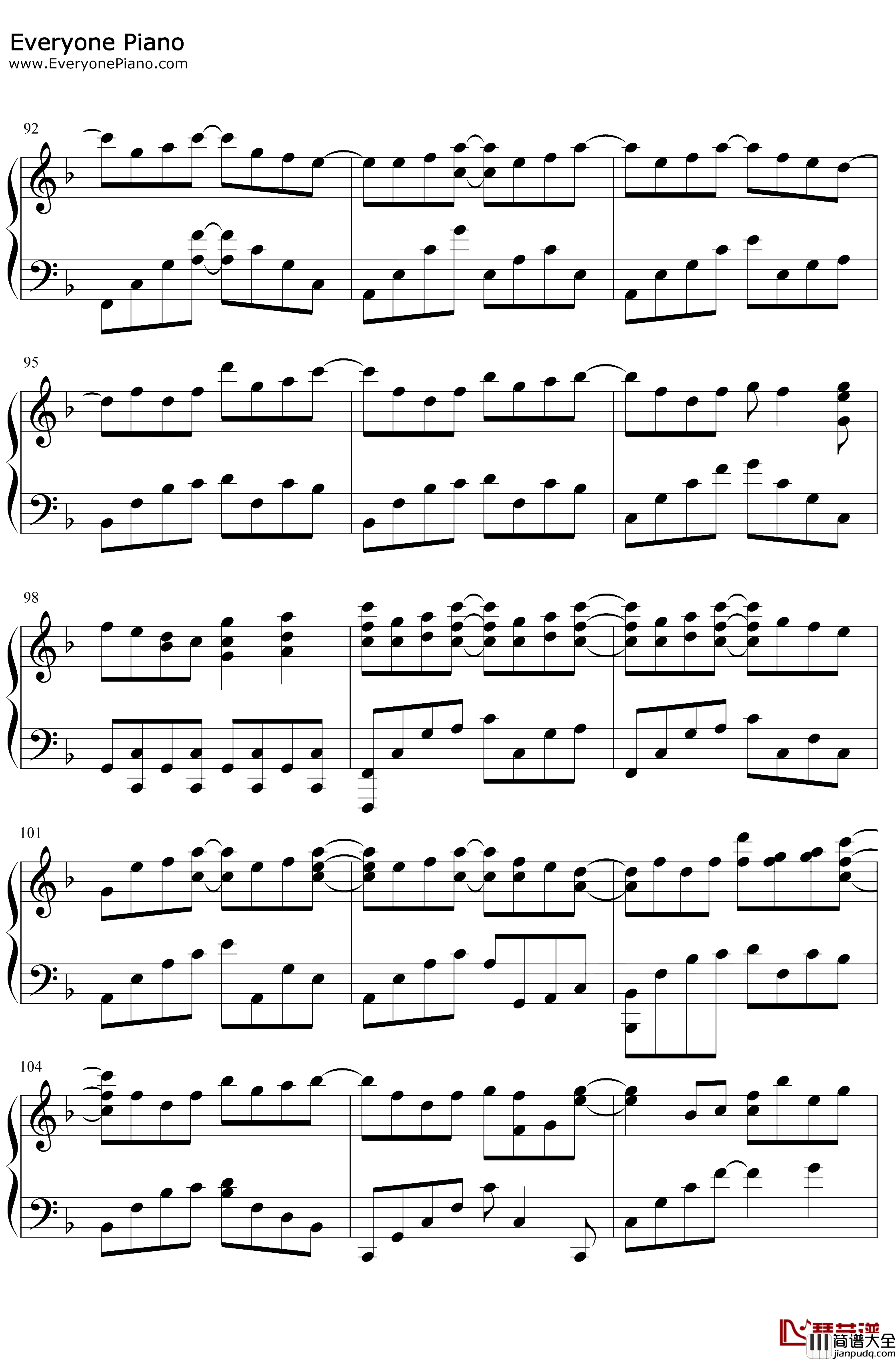 冰天雪地钢琴谱_何宣林_冰糖炖雪梨主题曲