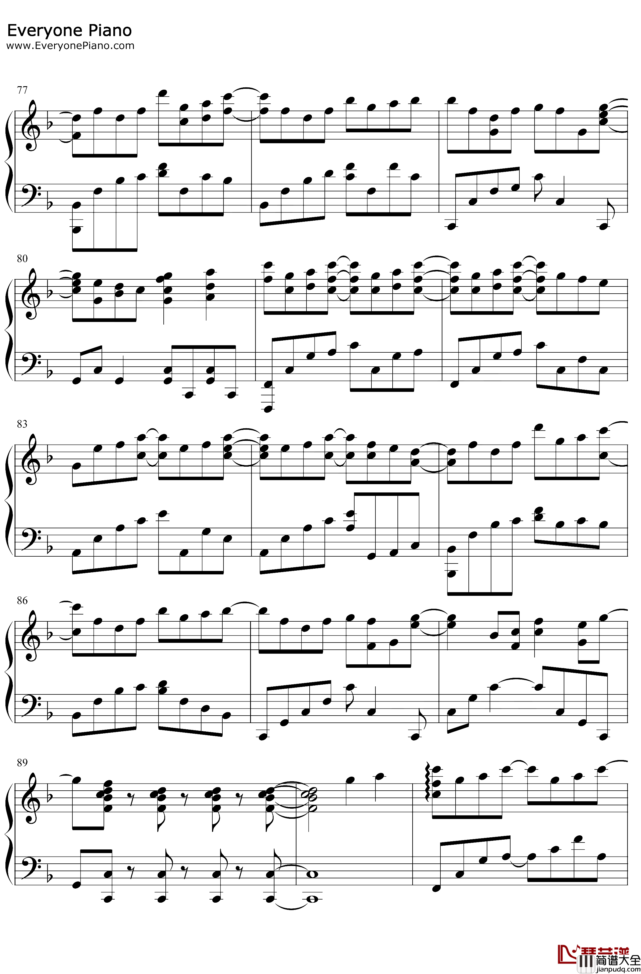 冰天雪地钢琴谱_何宣林_冰糖炖雪梨主题曲