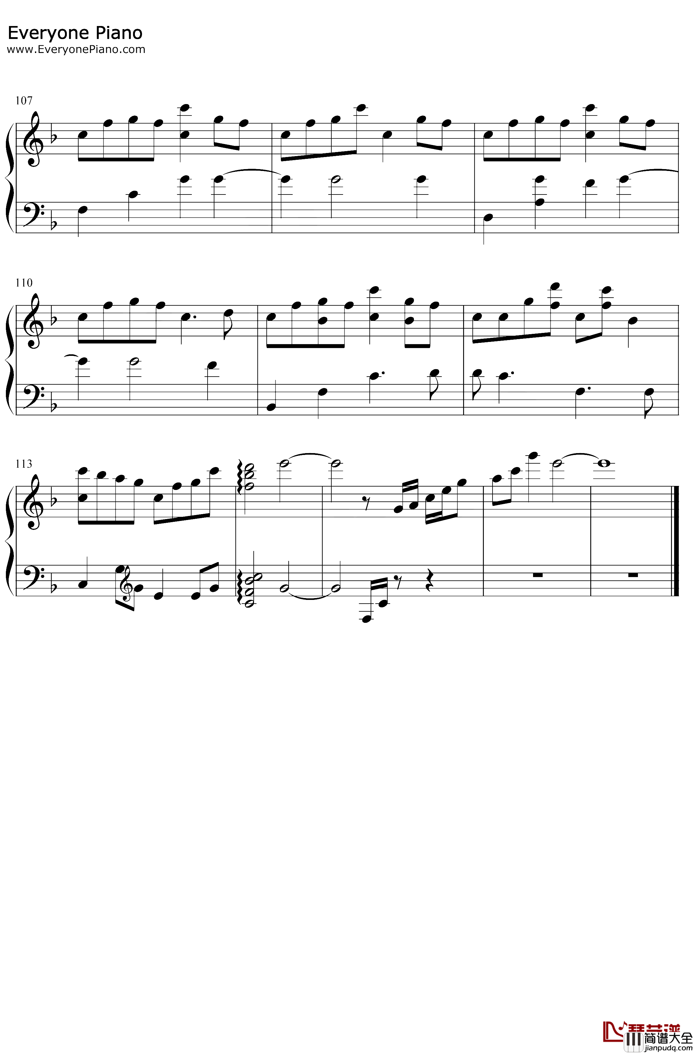 冰天雪地钢琴谱_何宣林_冰糖炖雪梨主题曲