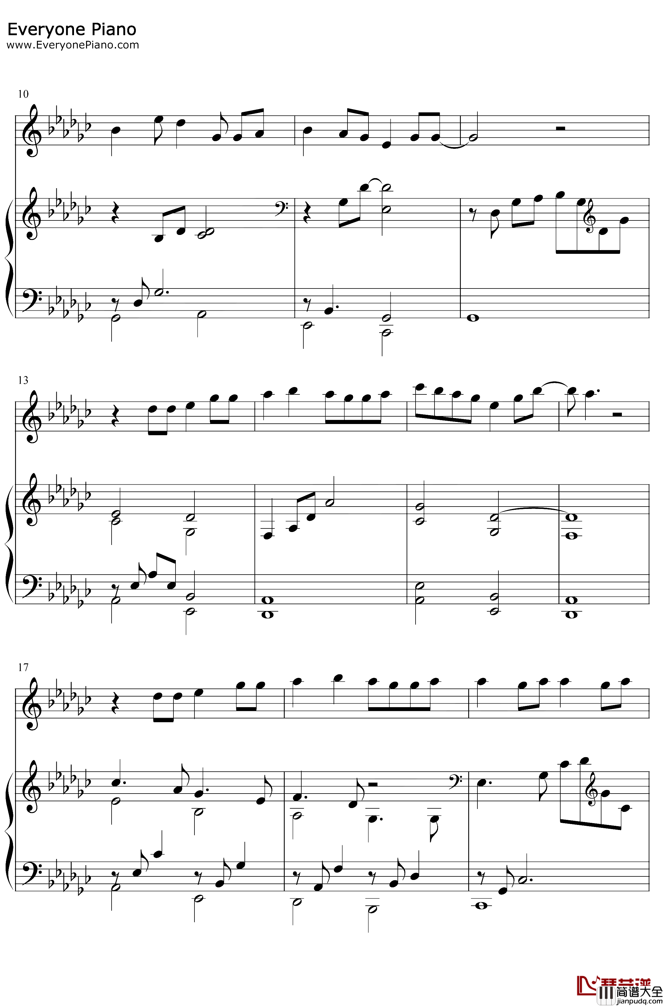 Ocean钢琴谱_Lady_Antebellum