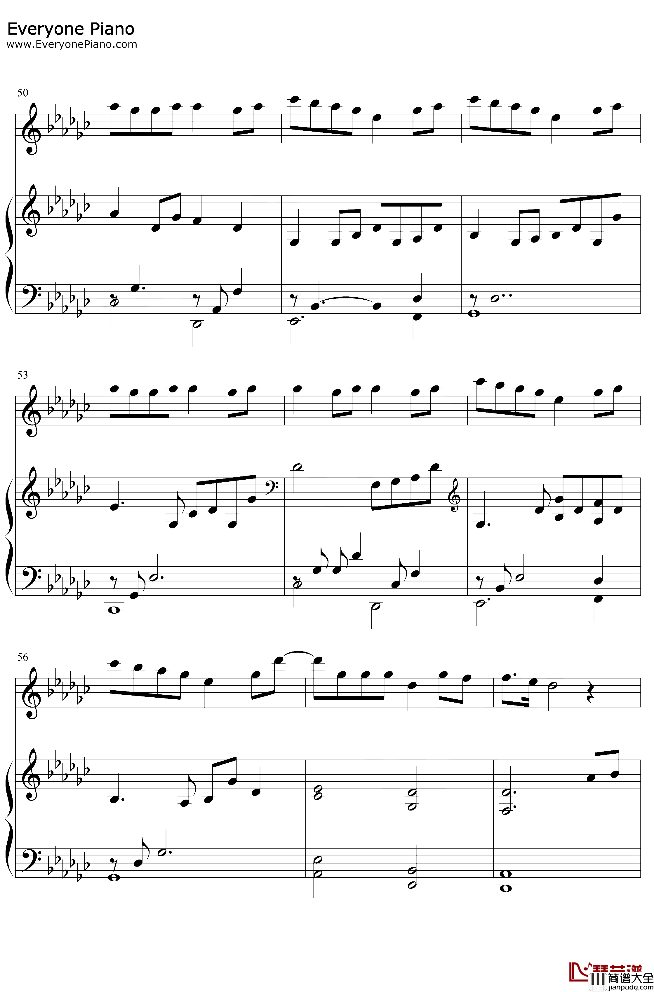 Ocean钢琴谱_Lady_Antebellum