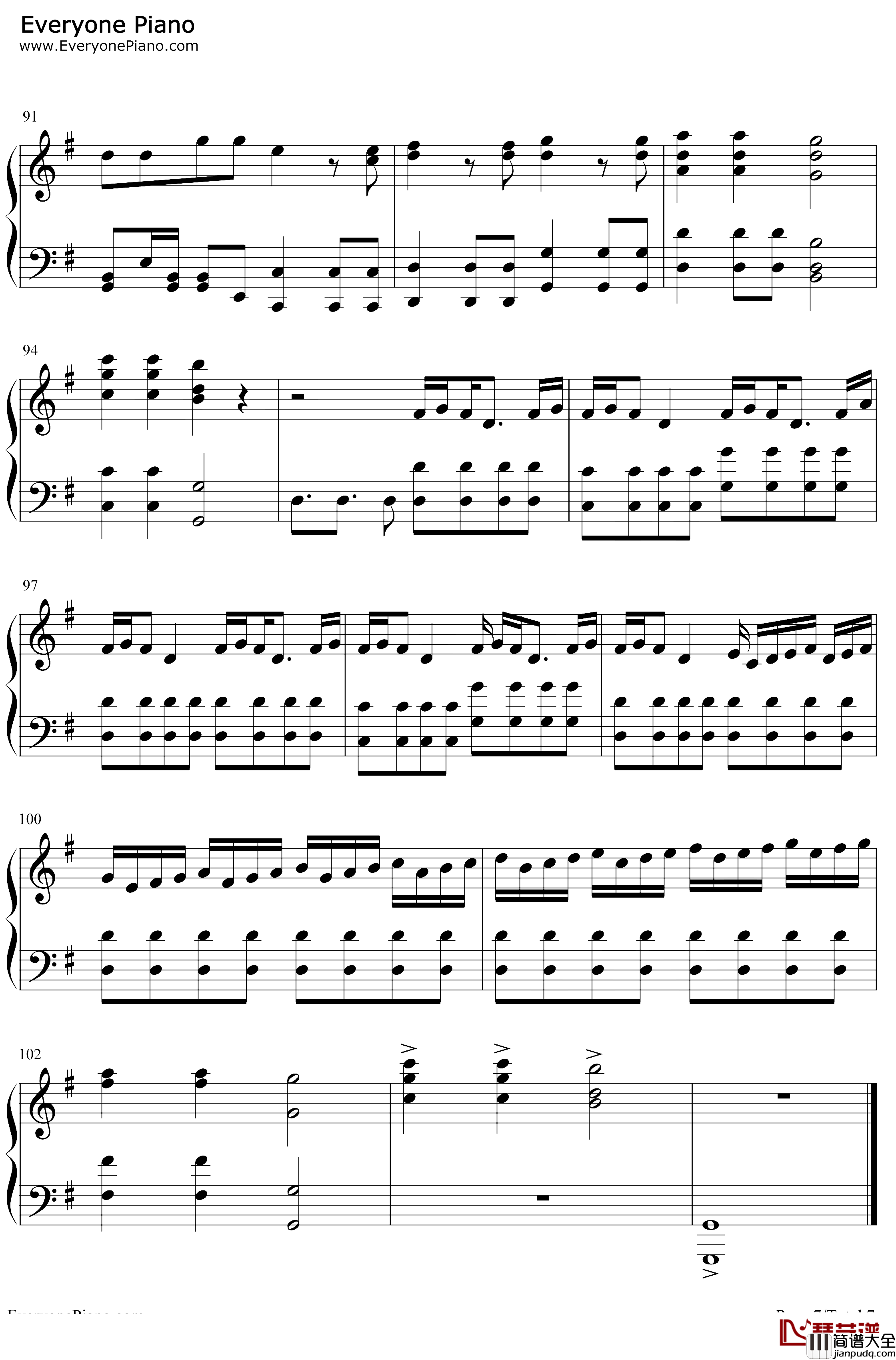 心绘钢琴谱_Roadof_Major_棒球大联盟主题曲