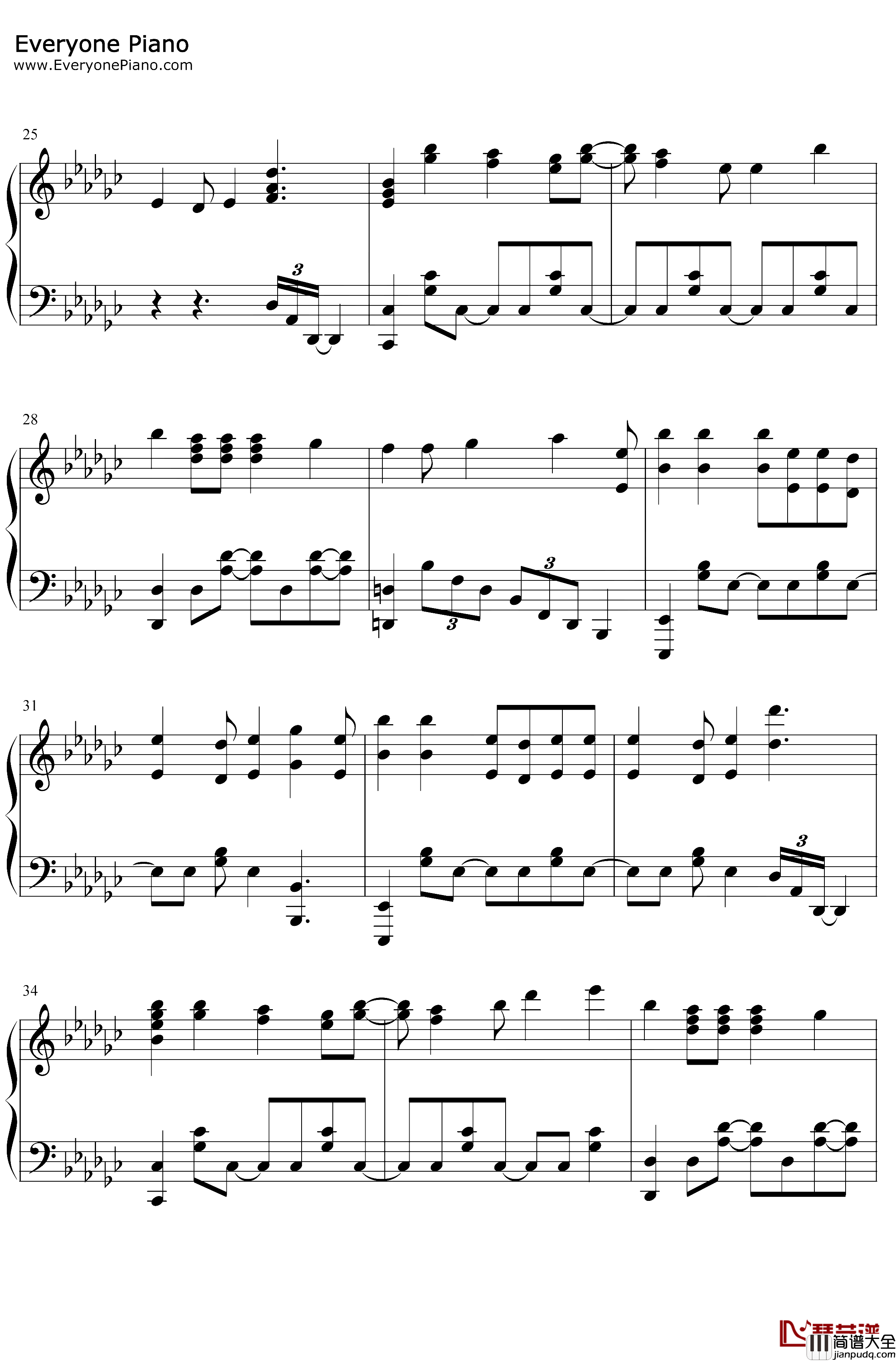 No.7钢琴谱_地缚少年乐队_地缚少年花子君OP