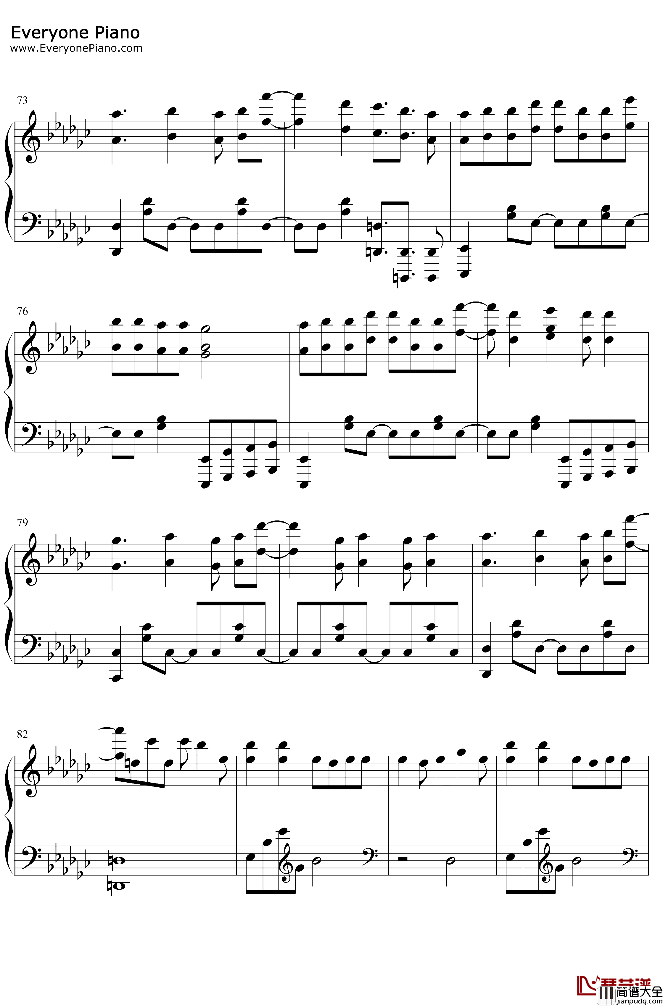 No.7钢琴谱_地缚少年乐队_地缚少年花子君OP