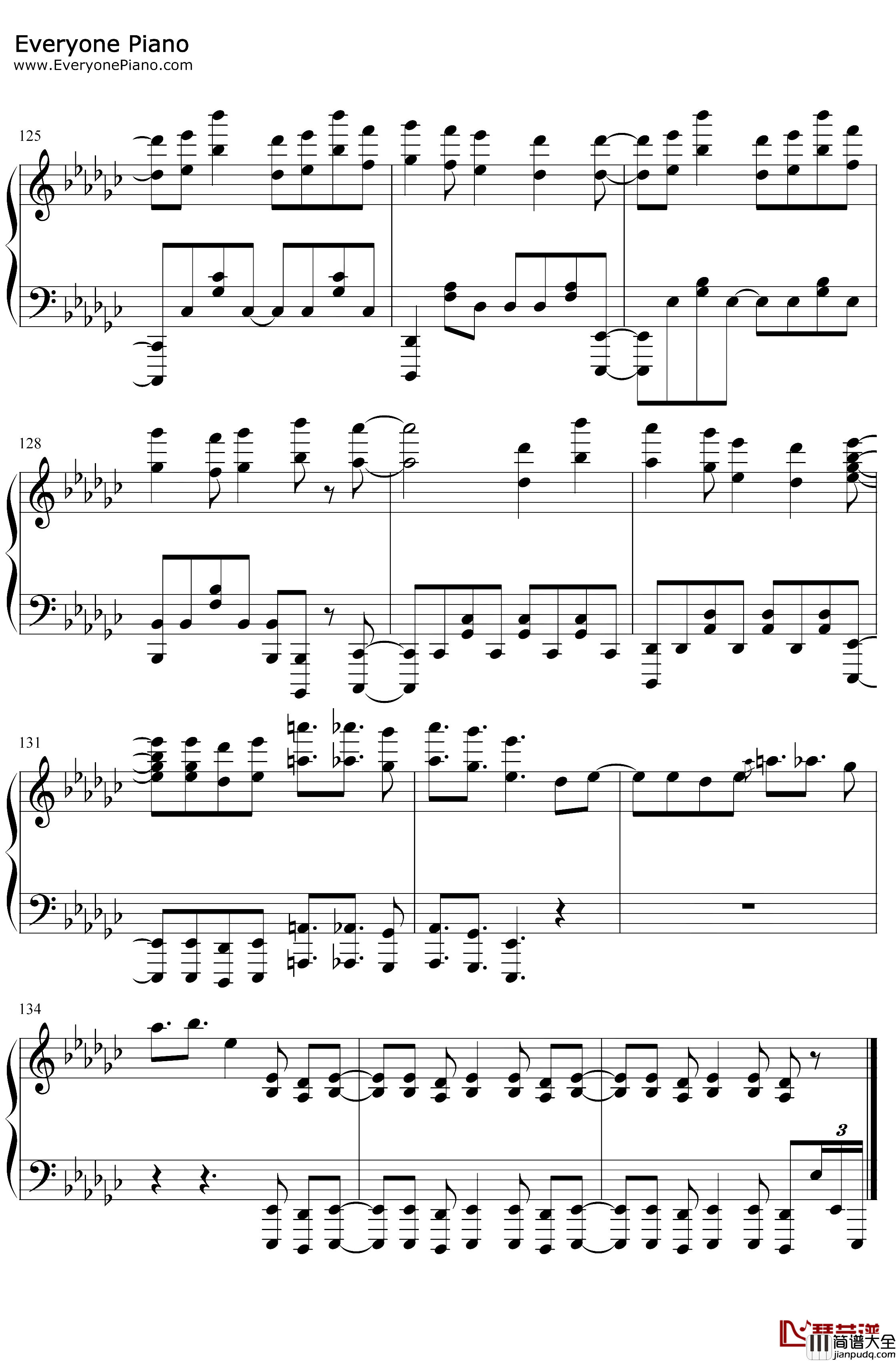 No.7钢琴谱_地缚少年乐队_地缚少年花子君OP