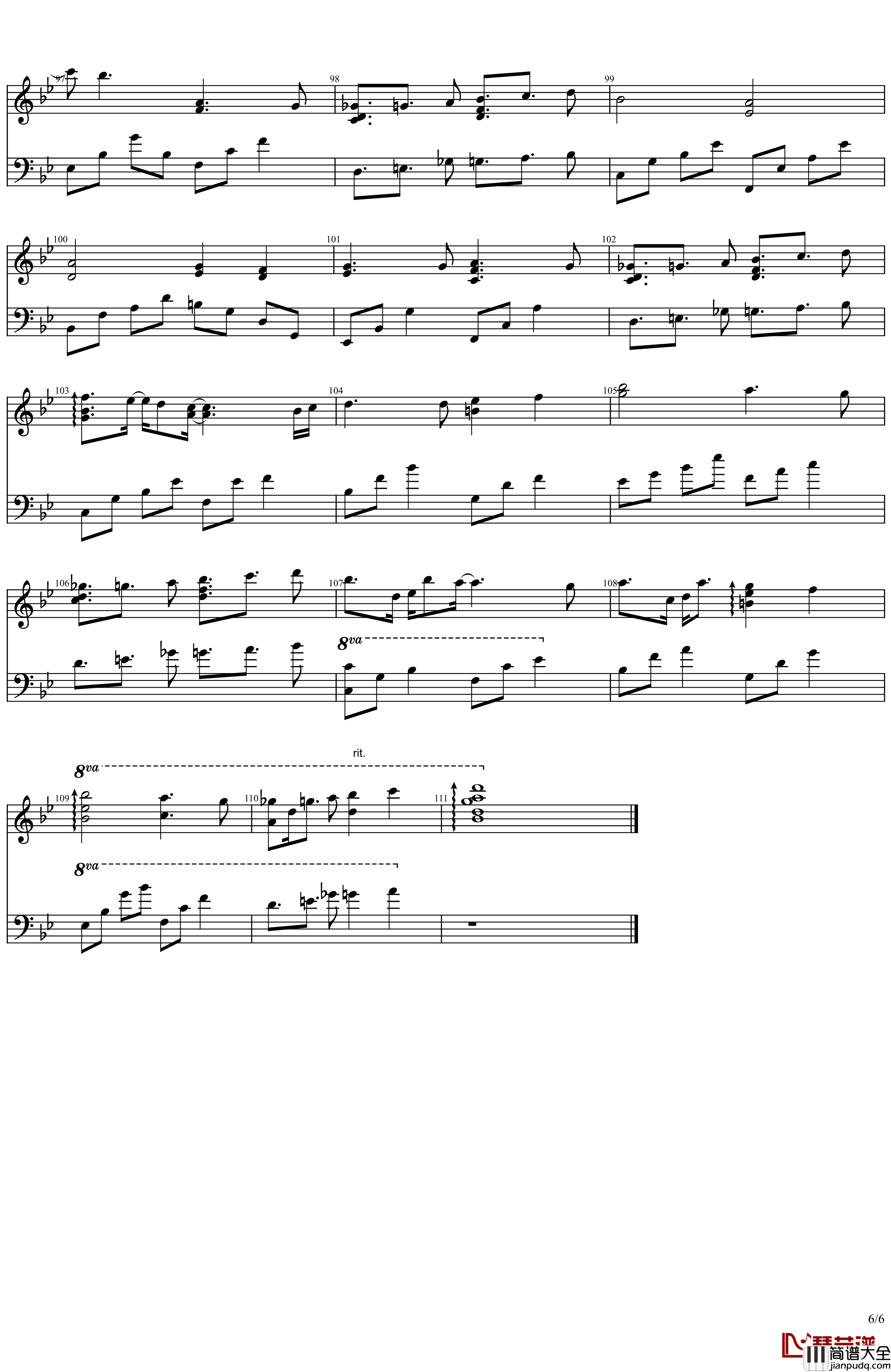 秋之回忆2_ED_オルゴールとピアノと钢琴谱_Memories_Off*志仓千代丸*水树奈奈