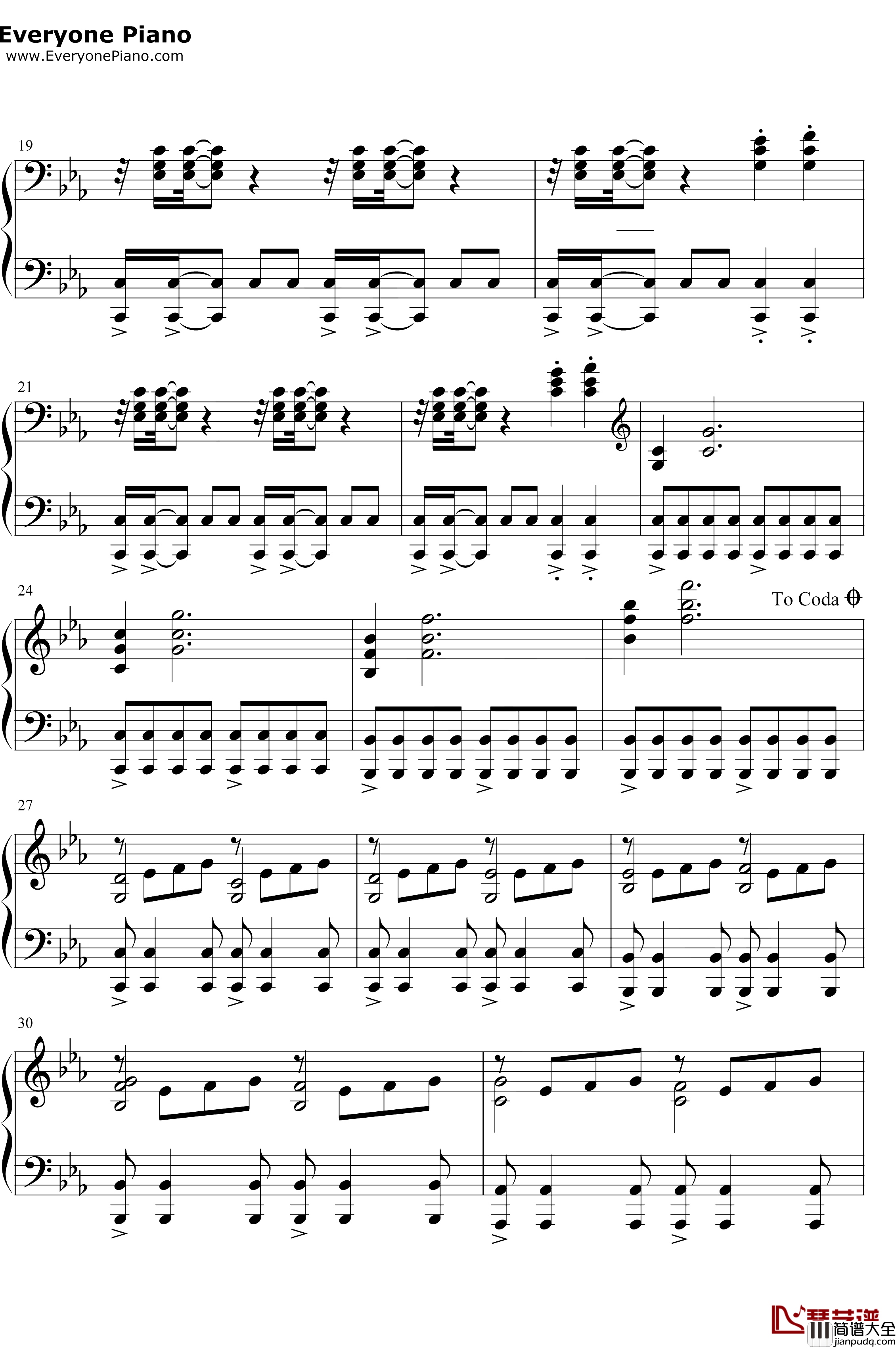 东风浩荡进行曲钢琴谱_联合军乐团创作室_2019年70周年国庆阅兵式背景音乐