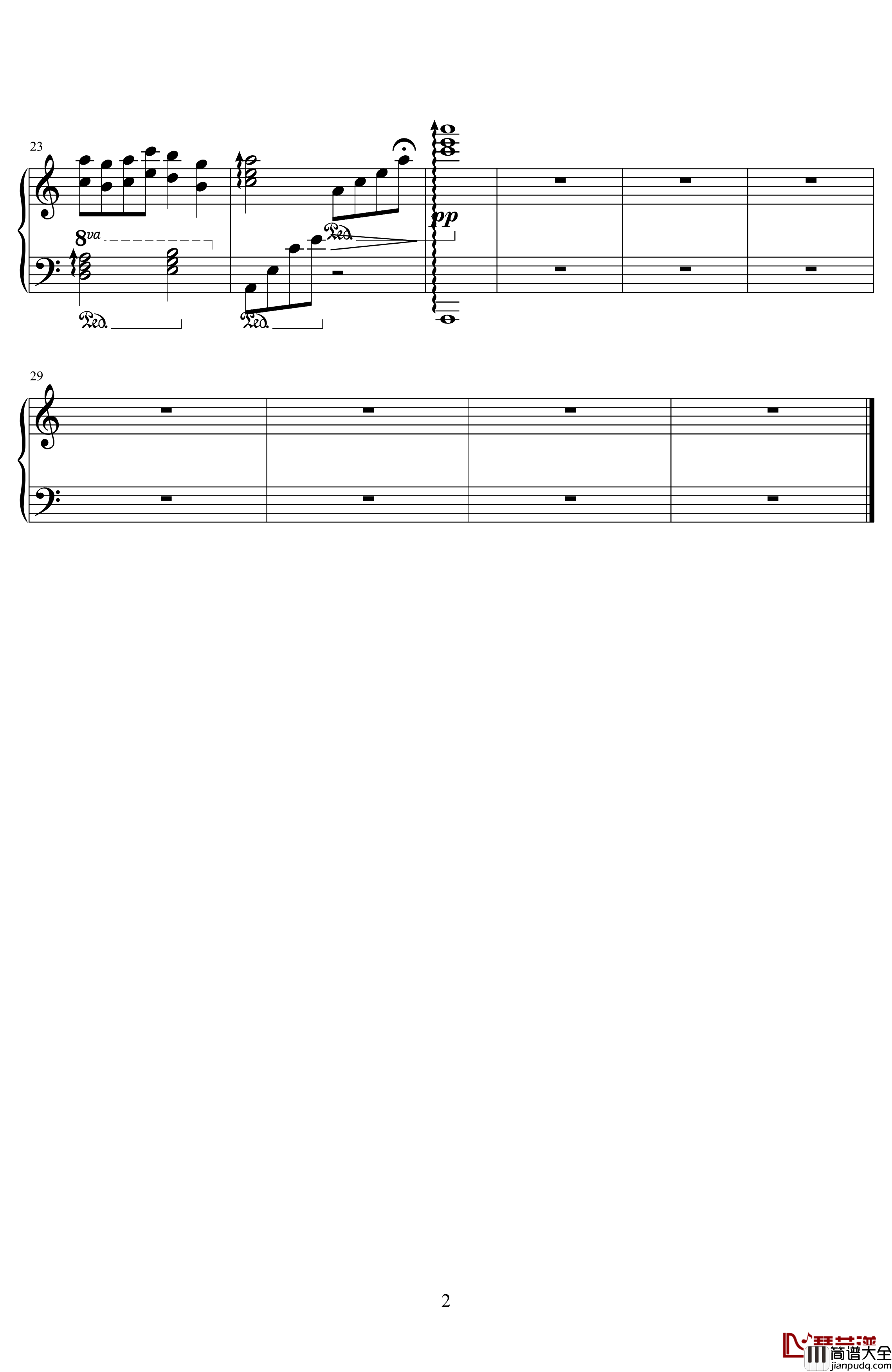 无羁钢琴谱_原版钢琴_陈情令