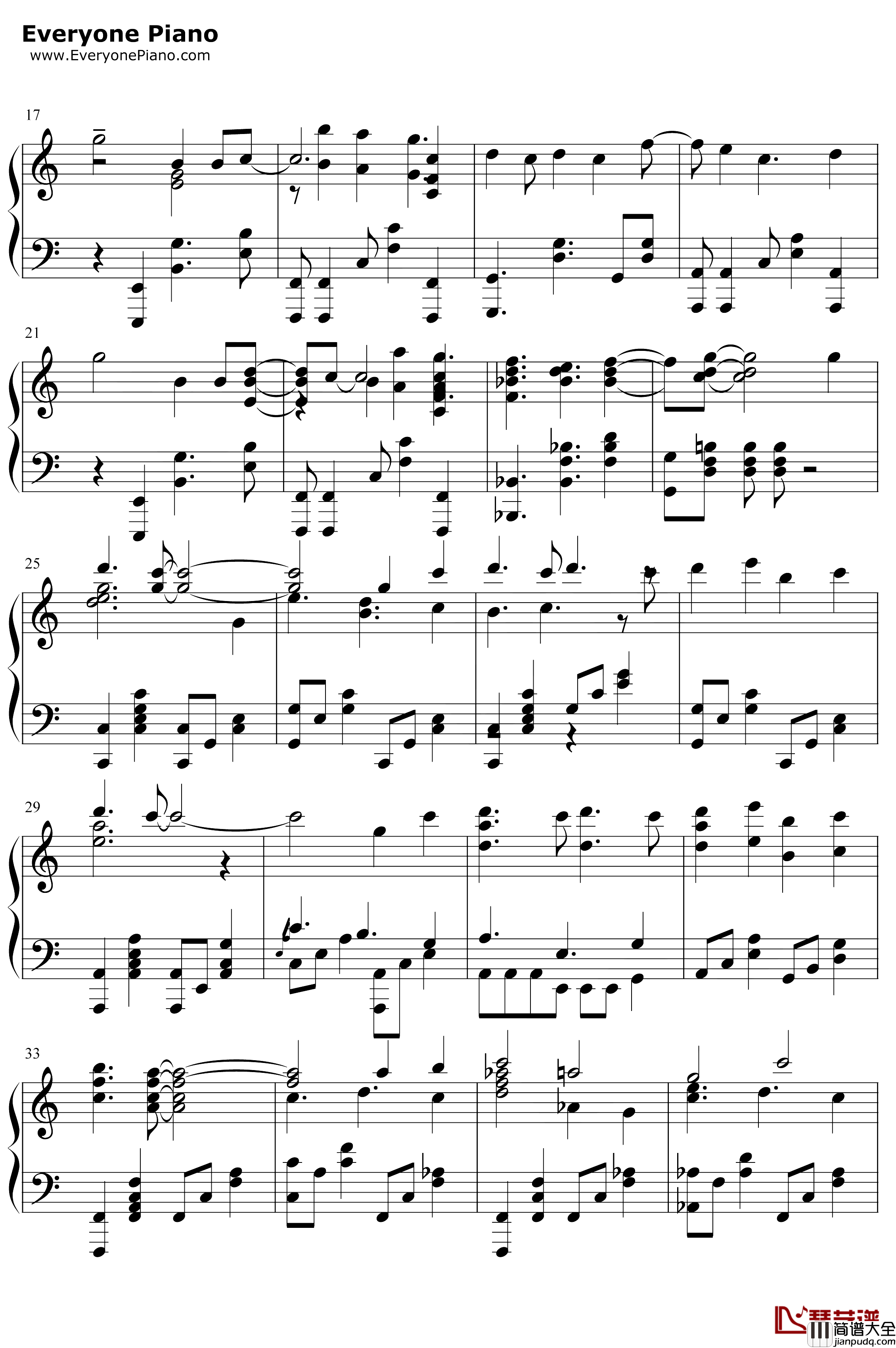 しわ钢琴谱_GUMI_GUMI