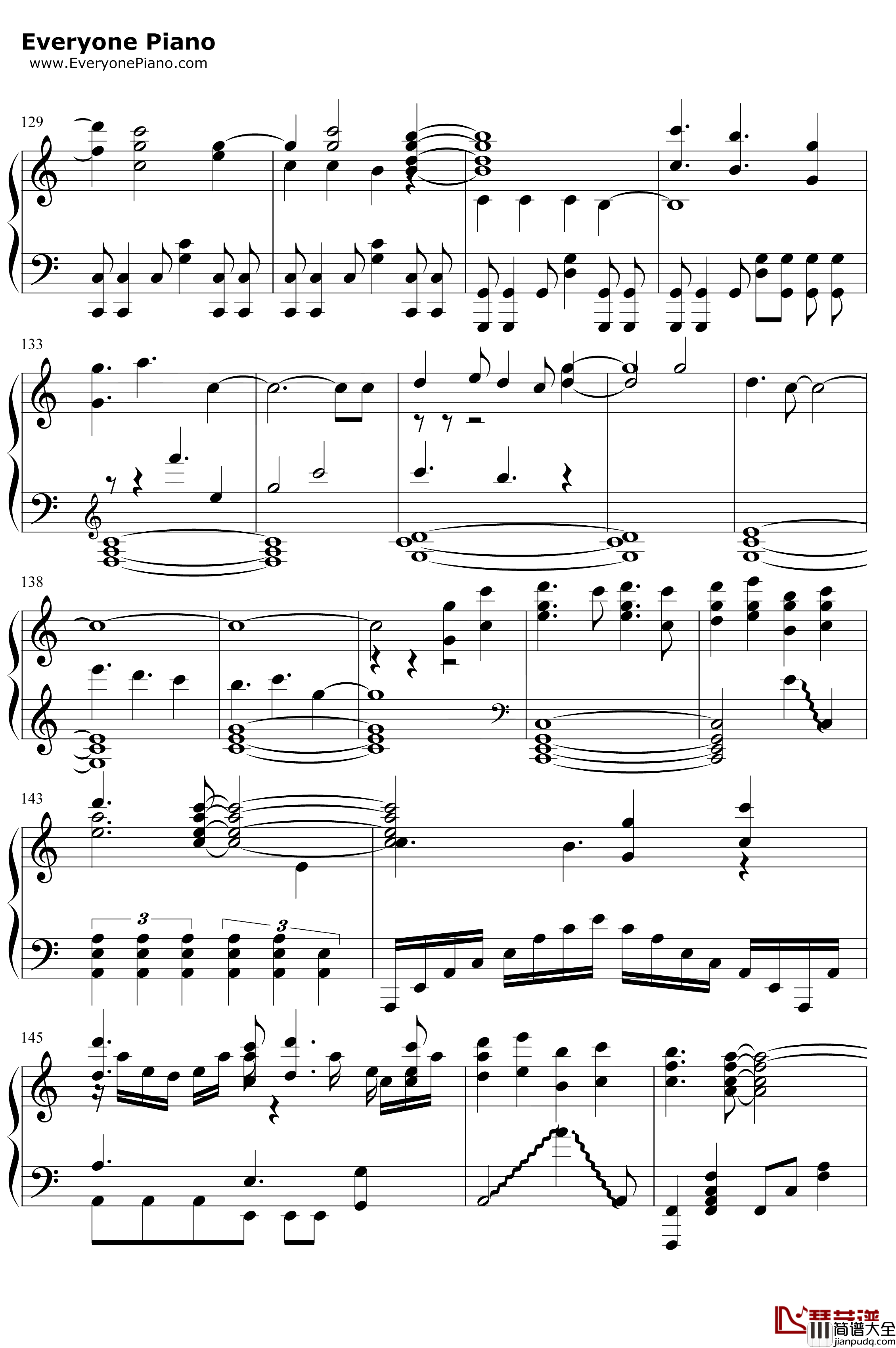 しわ钢琴谱_GUMI_GUMI