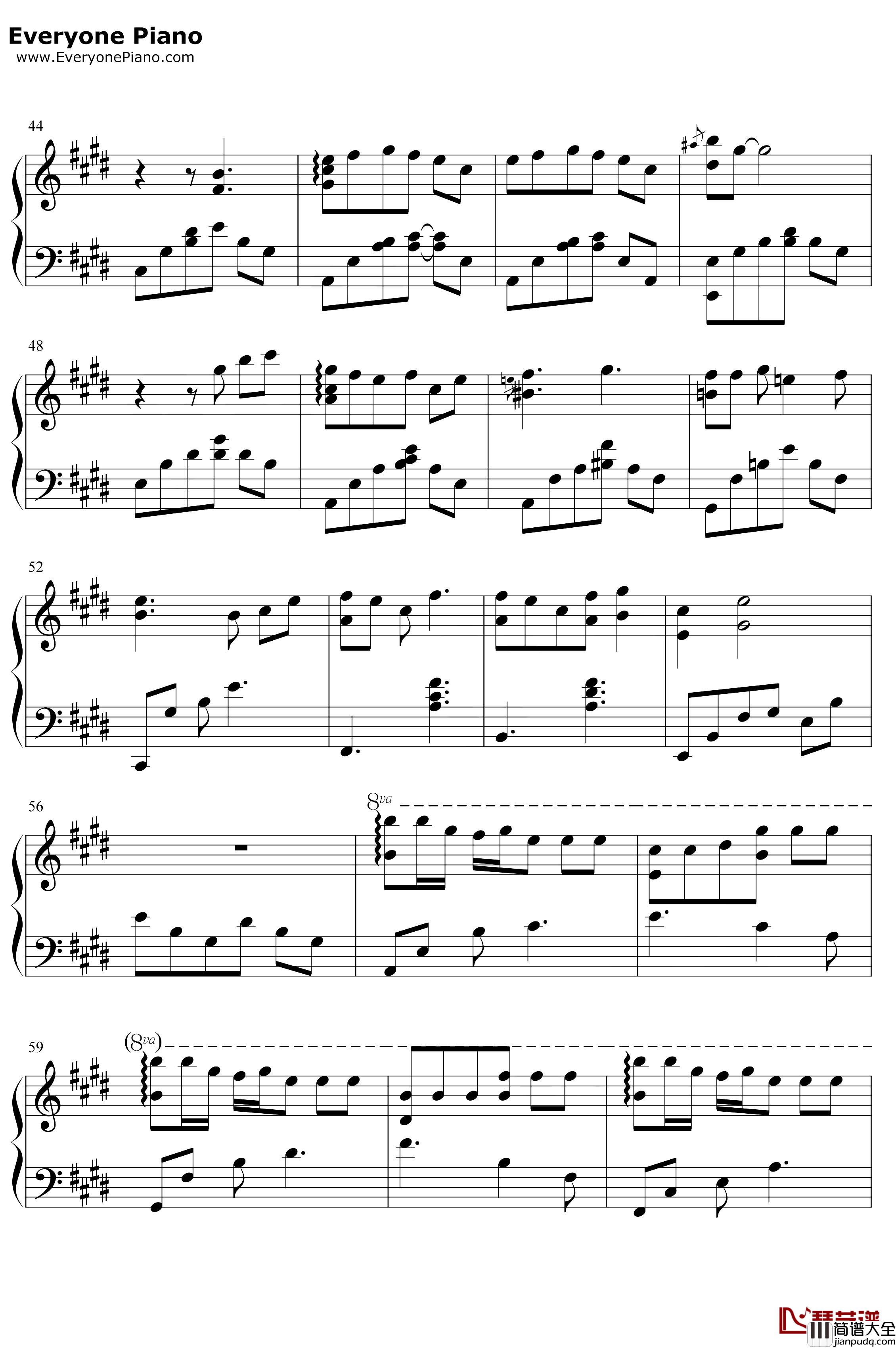 月球钢琴谱_银临