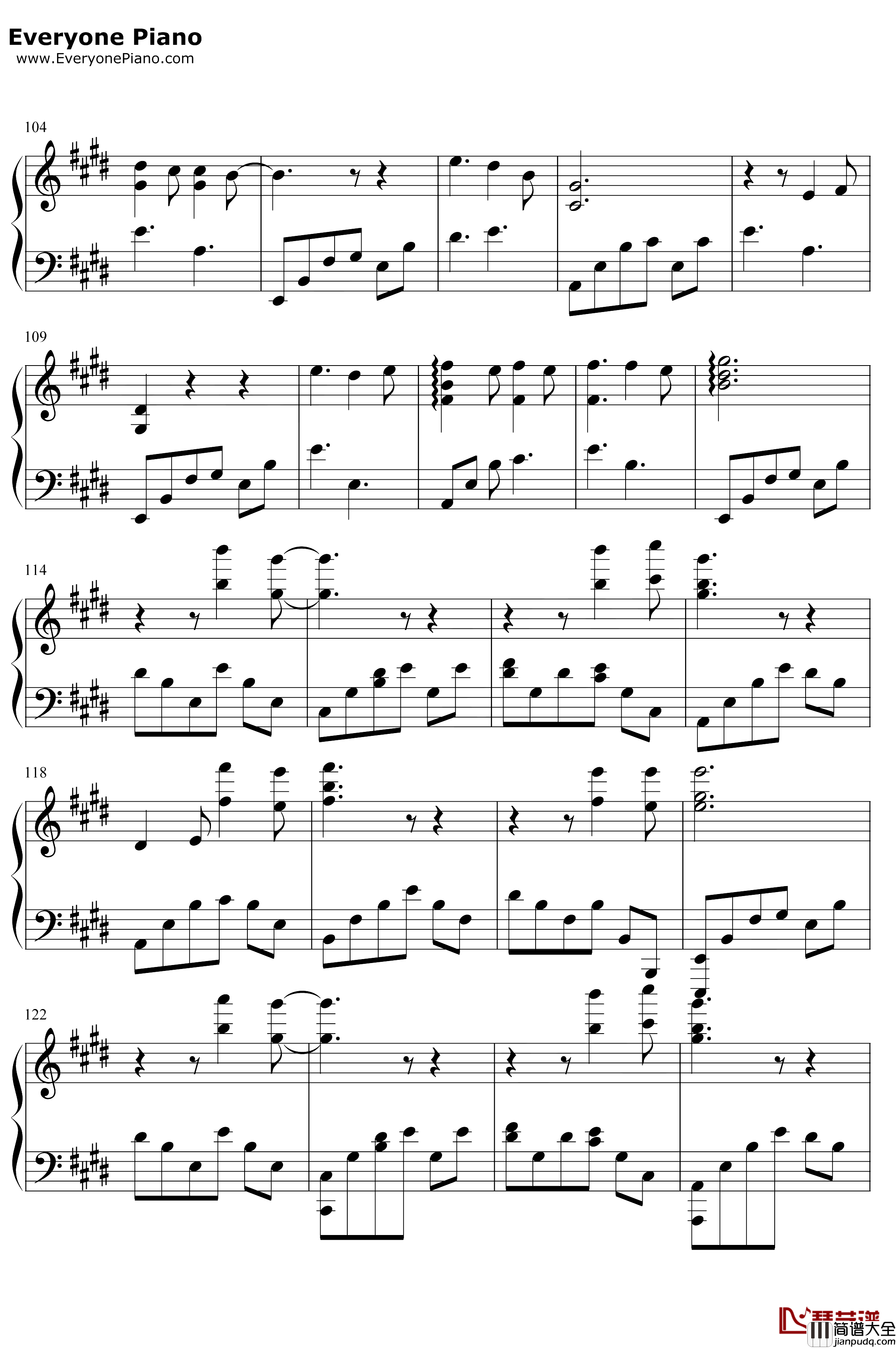 月球钢琴谱_银临