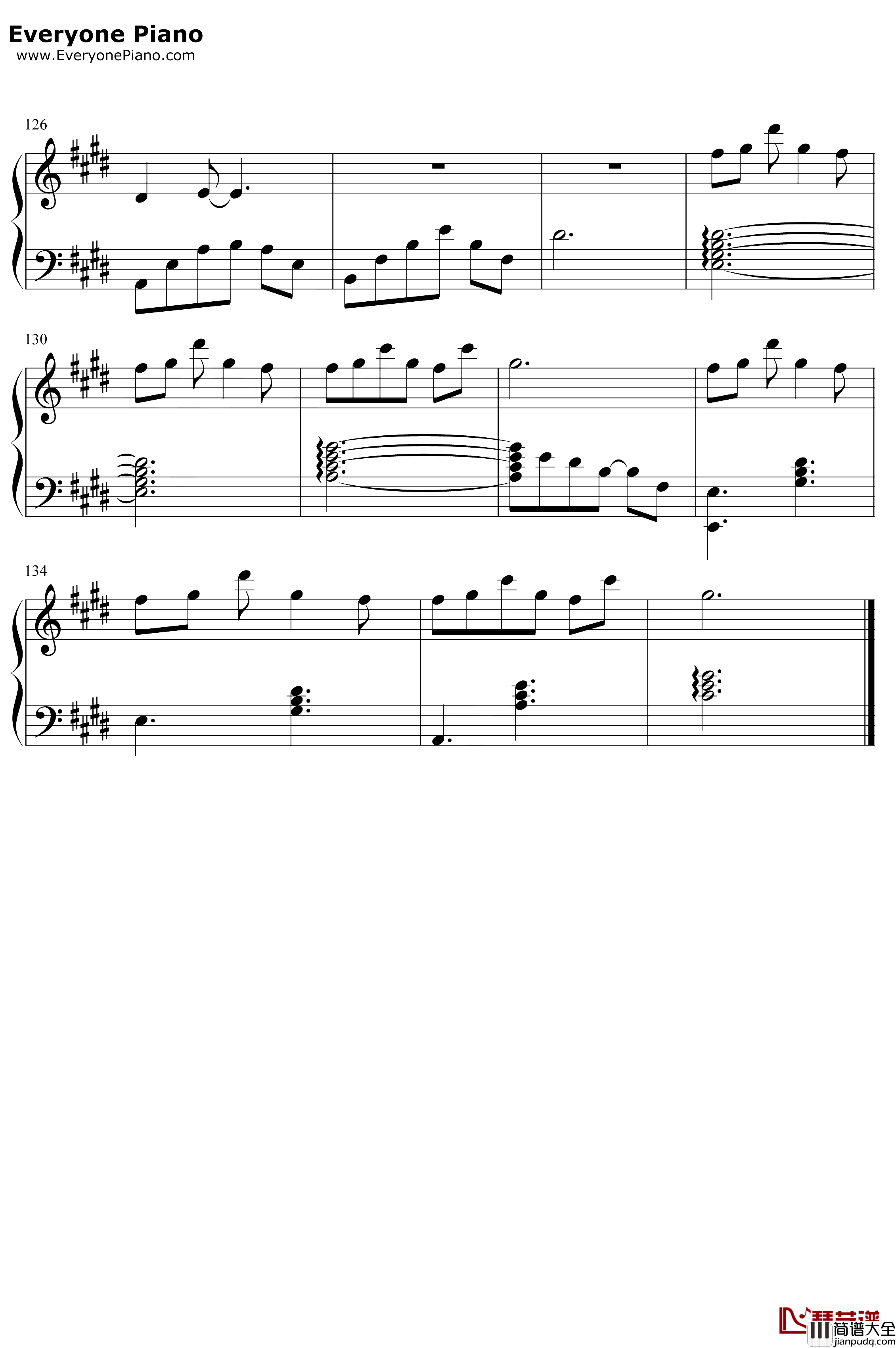 月球钢琴谱_银临