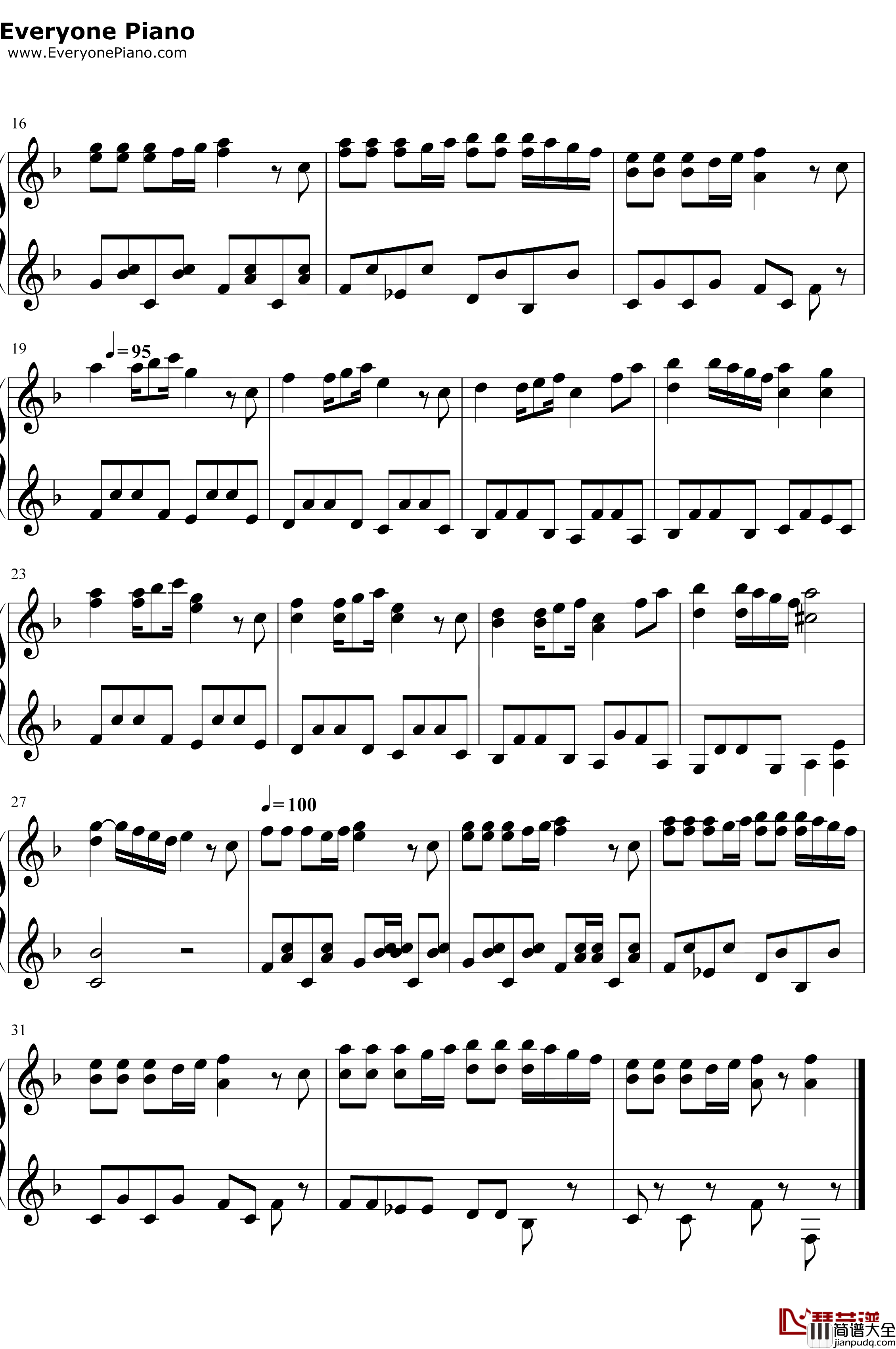 仕事はじめ钢琴谱_久石让_魔女宅急便OST