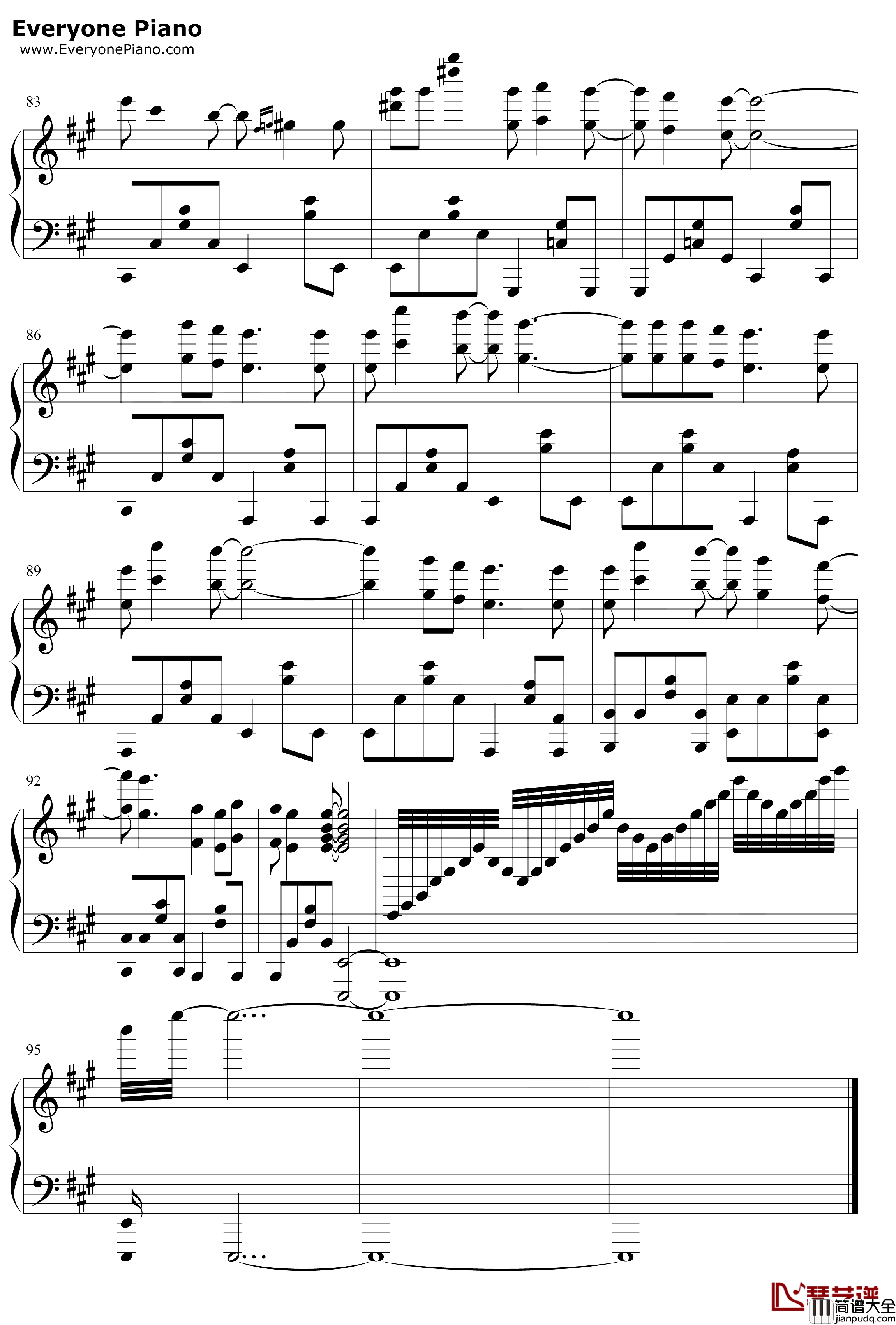 マイホームタウン钢琴谱_AquaMeguminDarkness_MyHomeTown_为美好的世界献上祝福红传说ED