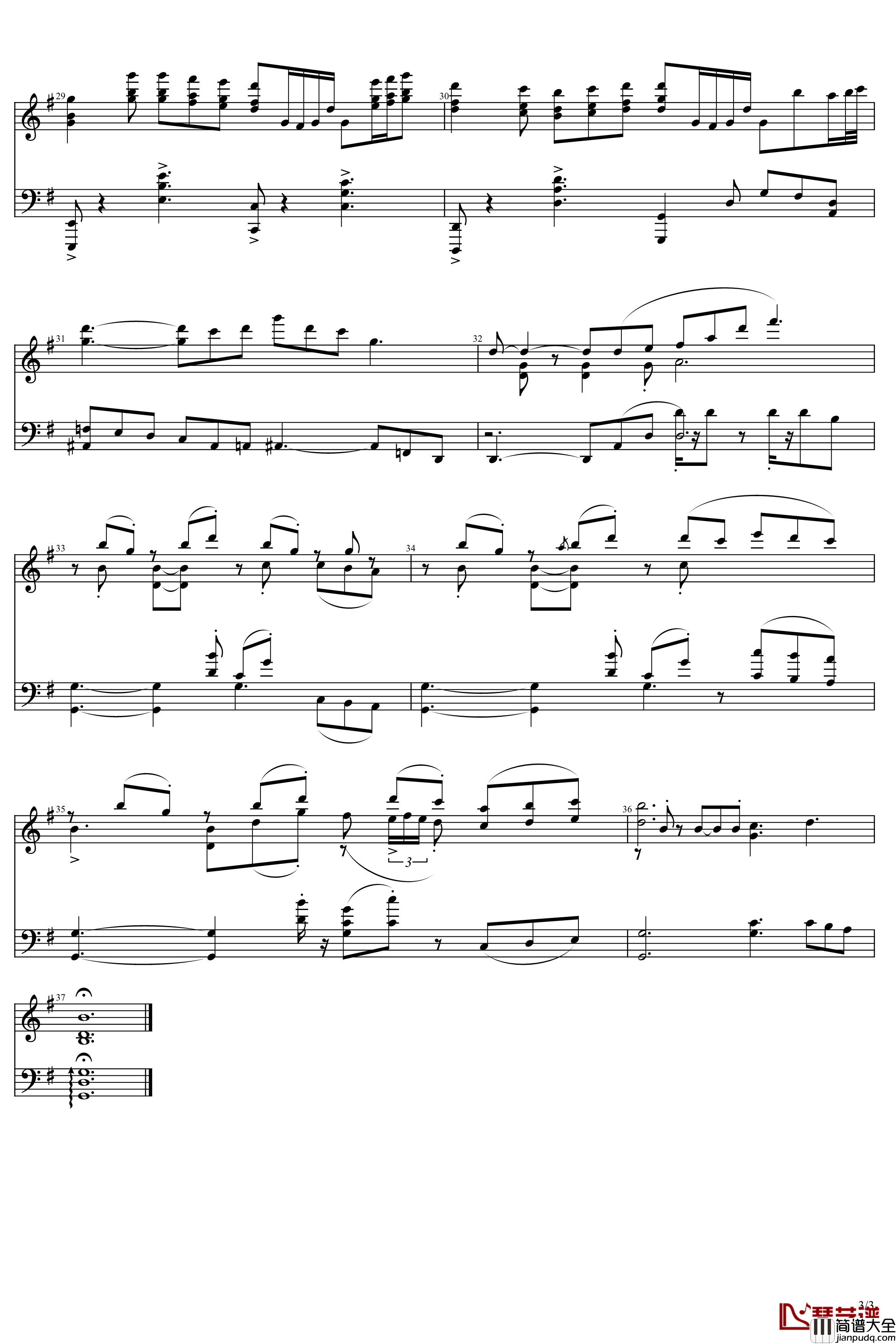 TV动画_飞翔的魔女_bgm___夢と道端の幸せ_钢琴谱__出羽良彰