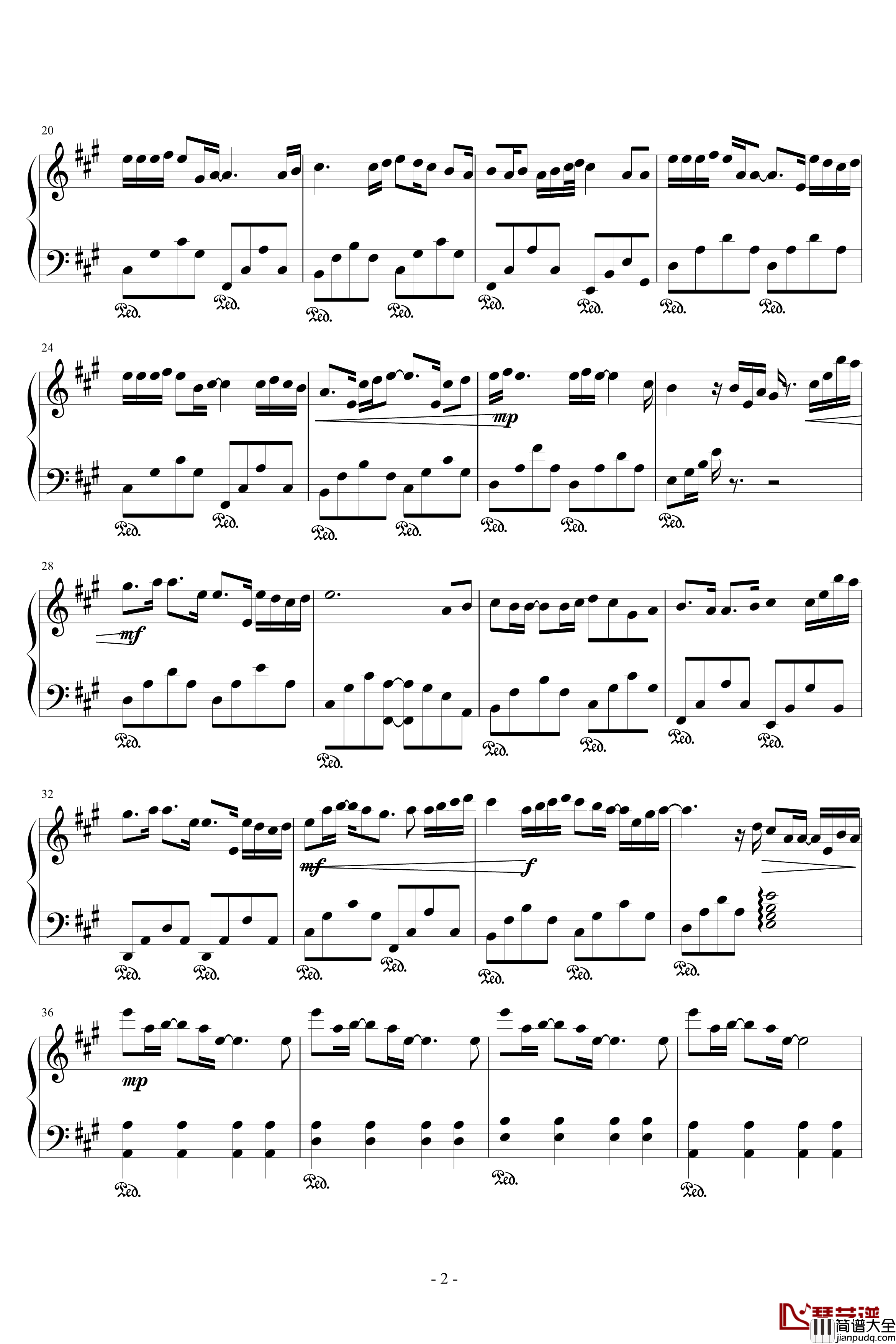 Rainbow钢琴谱_东山奈央