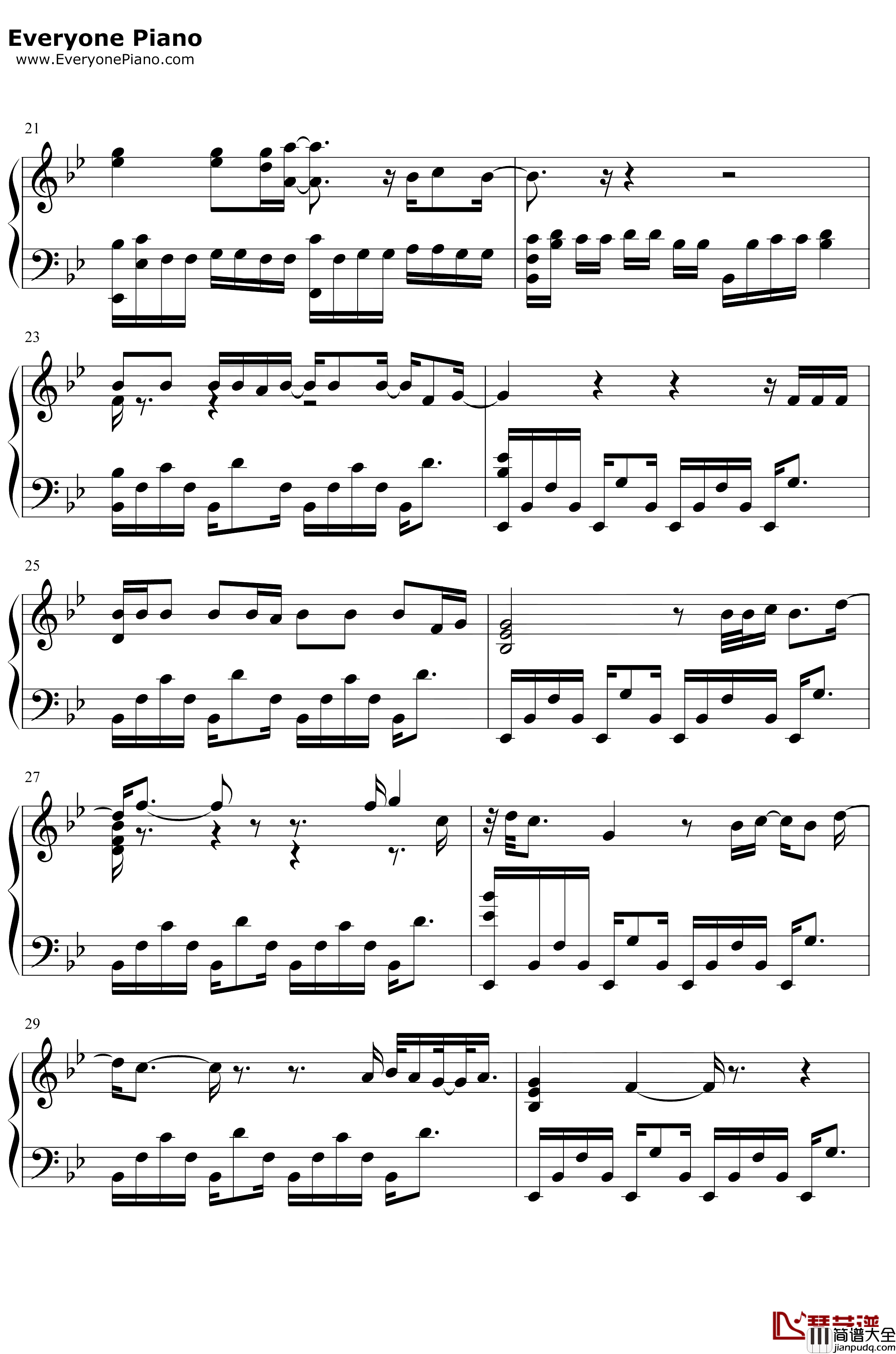 Lie_to_Me钢琴谱_5_Seconds_of_Summer