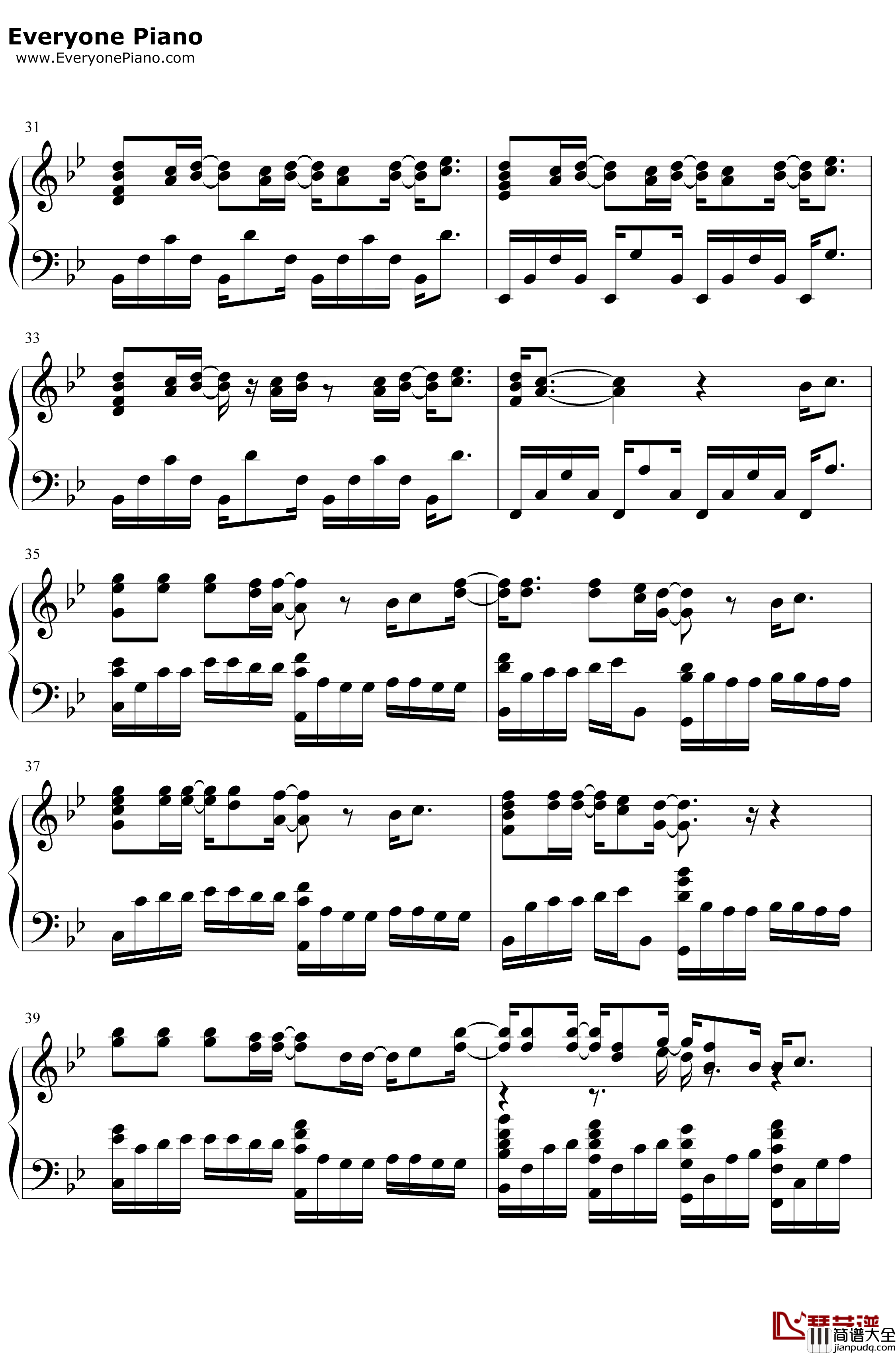 Lie_to_Me钢琴谱_5_Seconds_of_Summer