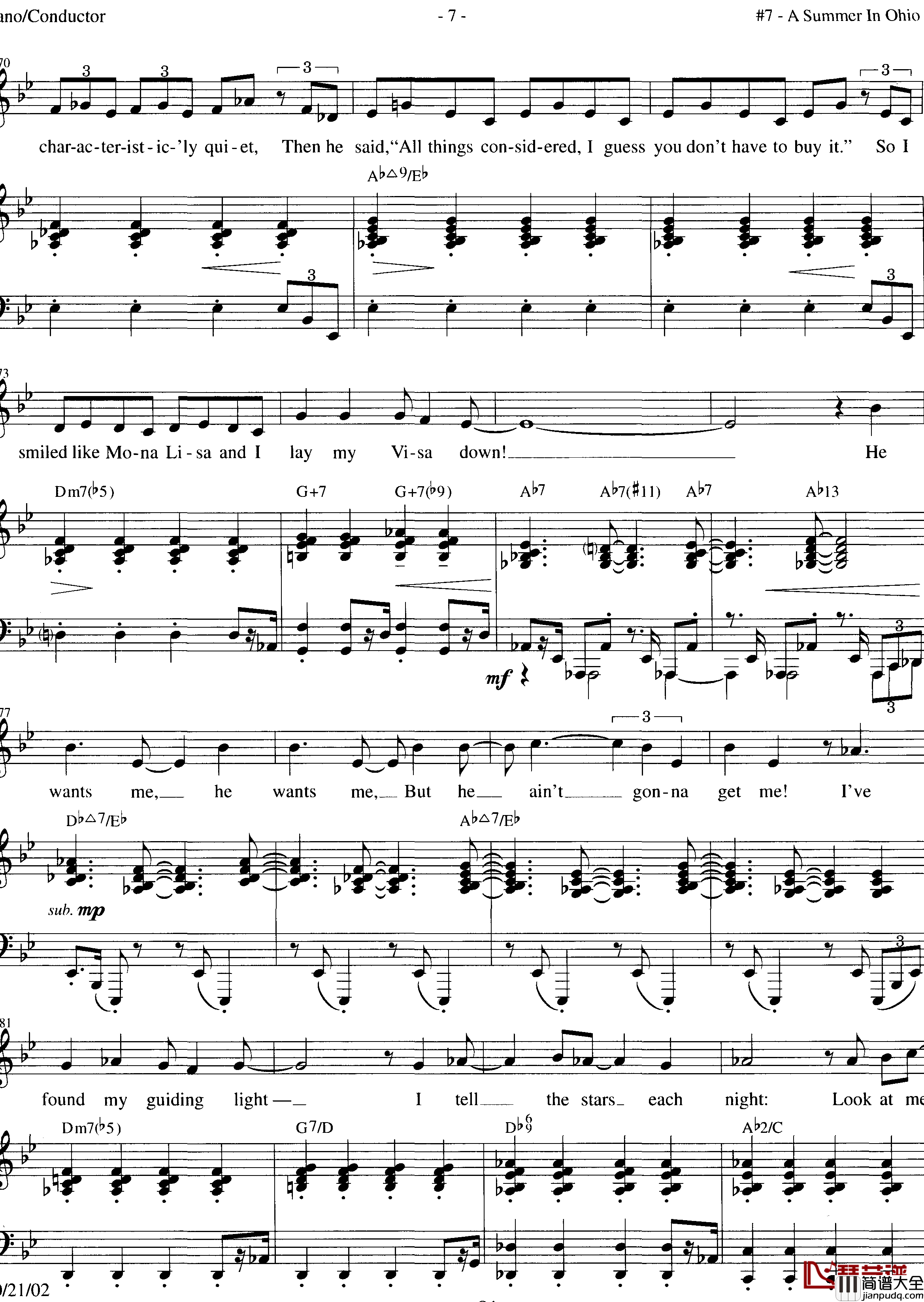 A_summer_in_Ohio钢琴谱_Anna_Kendrick