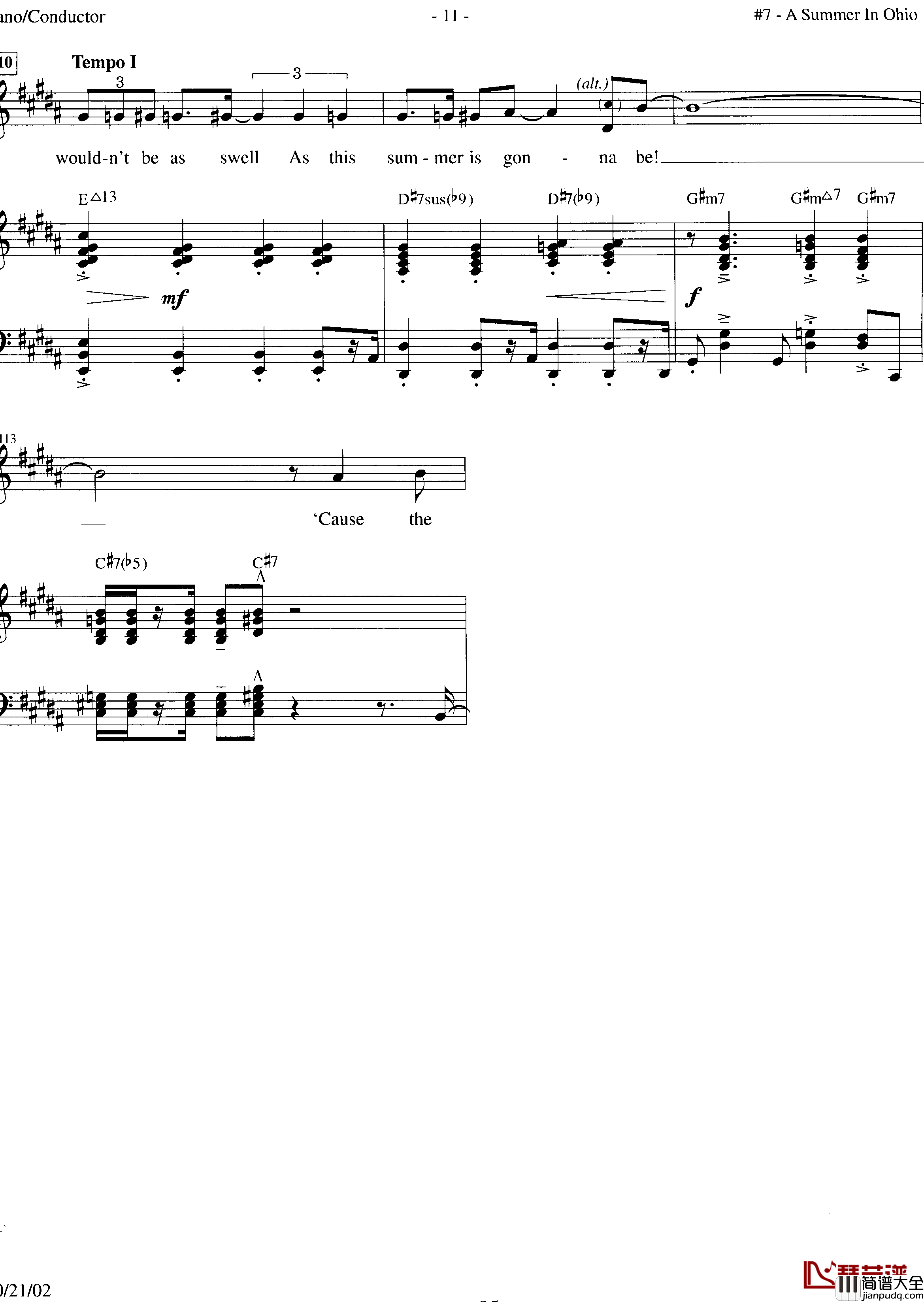 A_summer_in_Ohio钢琴谱_Anna_Kendrick