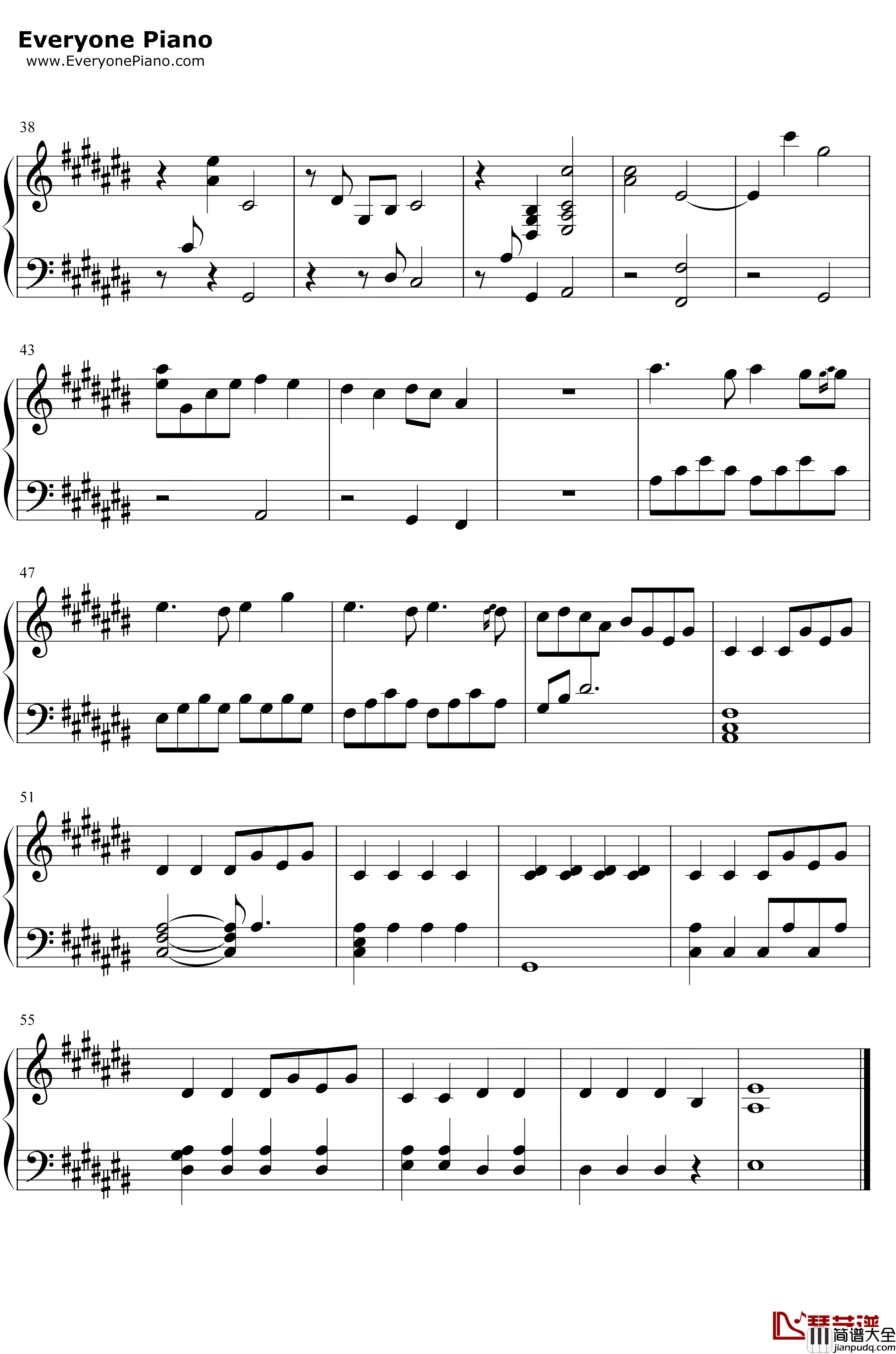 Lullaby钢琴谱_Enzalla