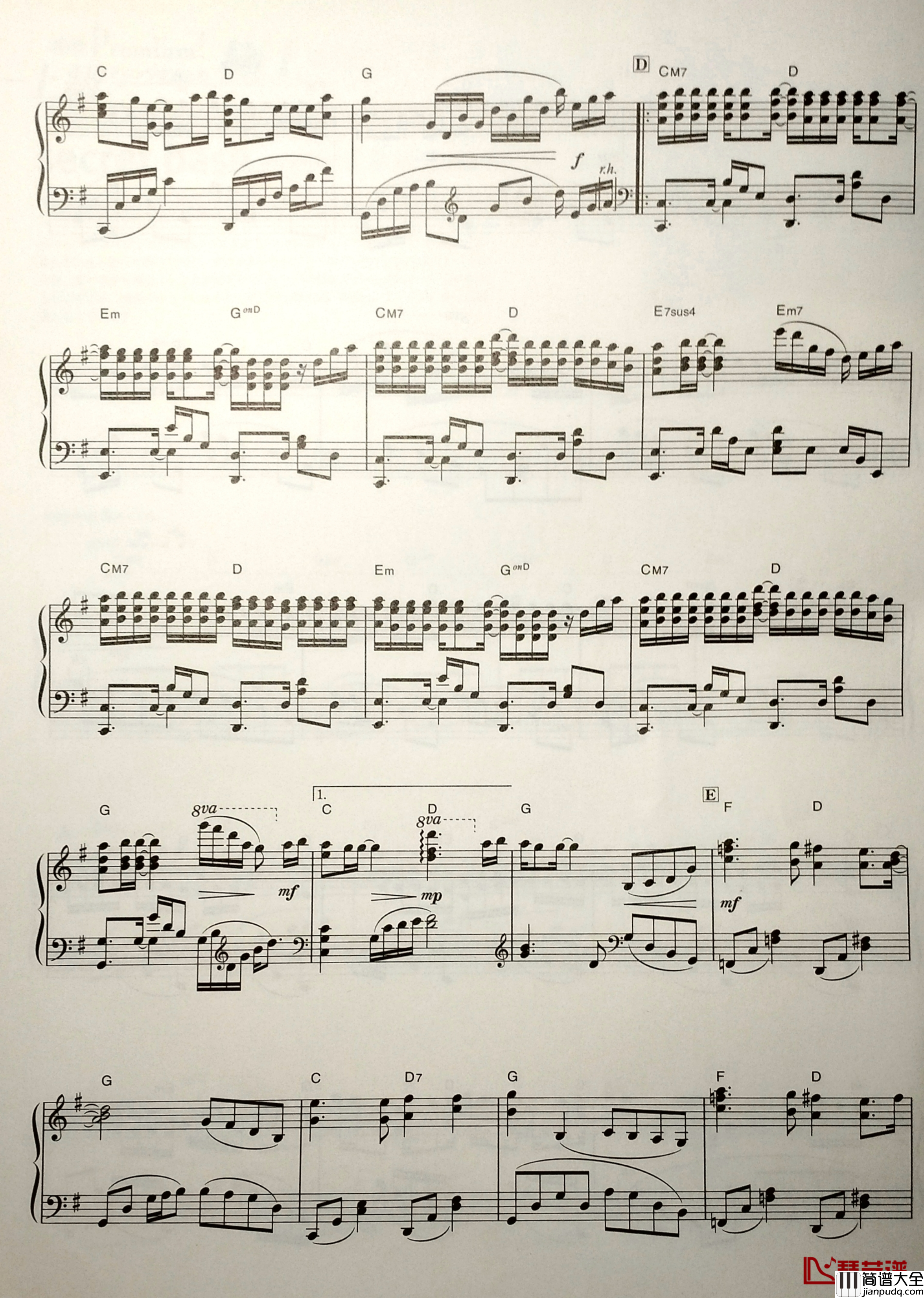 Secret_Base钢琴谱_未闻花名