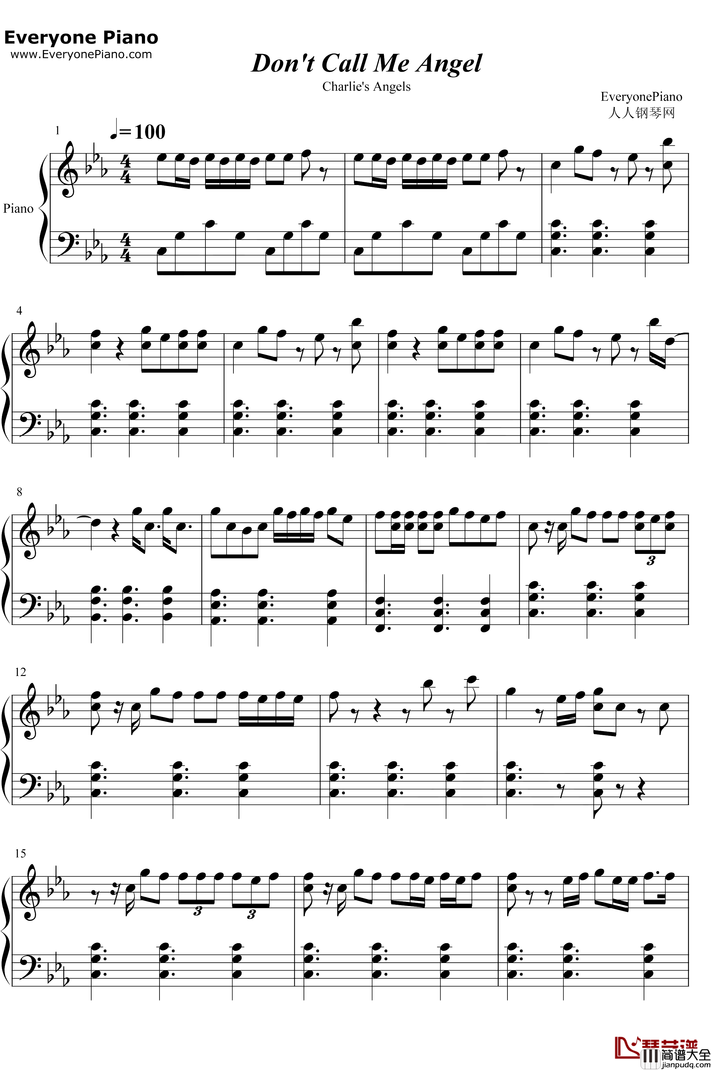 Don't_Call_Me_Angel钢琴谱_Ariana_Grande_Miley_Cyrus_Lana_Del_Rey_霹雳娇娃OST
