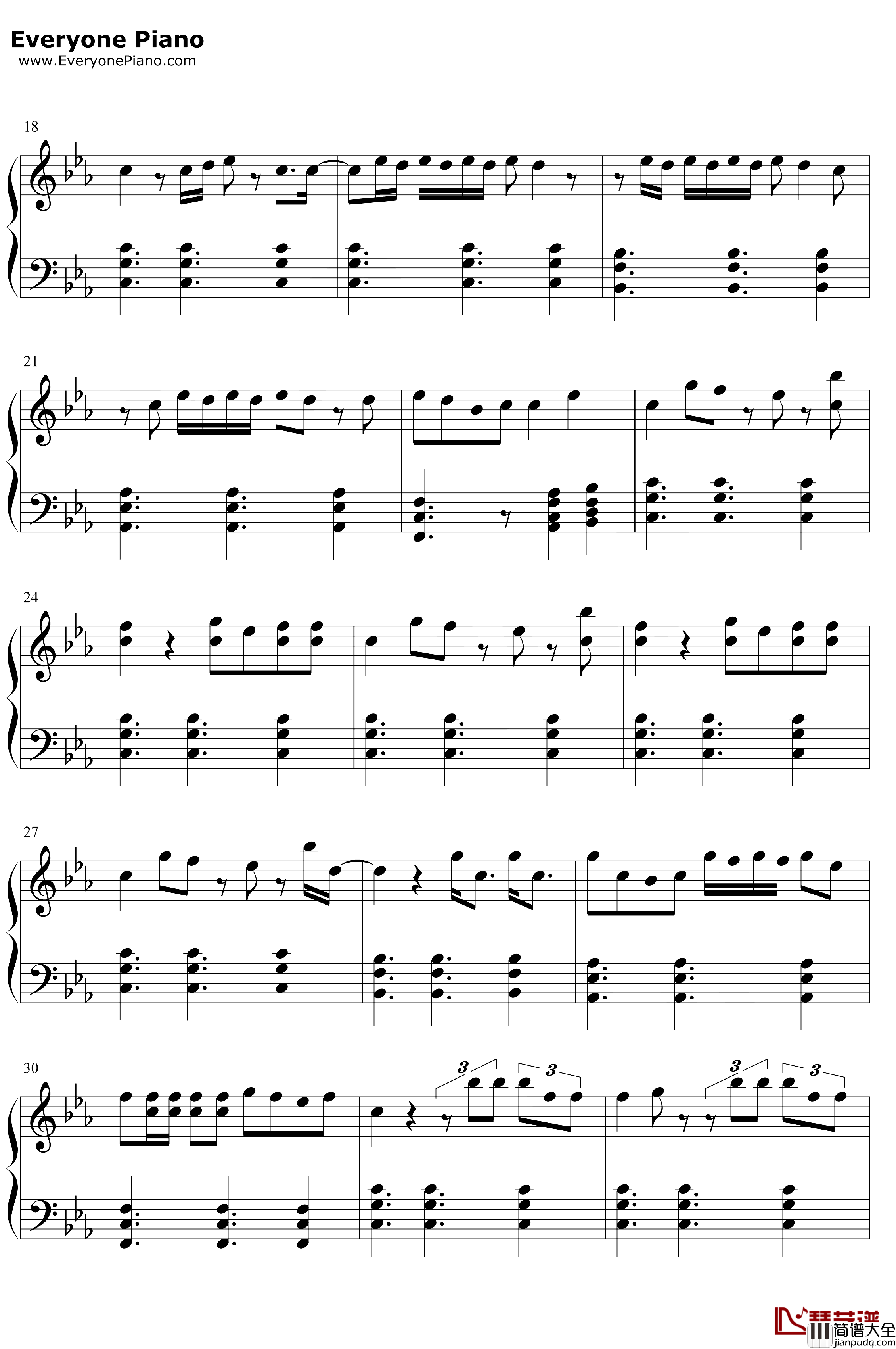 Don't_Call_Me_Angel钢琴谱_Ariana_Grande_Miley_Cyrus_Lana_Del_Rey_霹雳娇娃OST