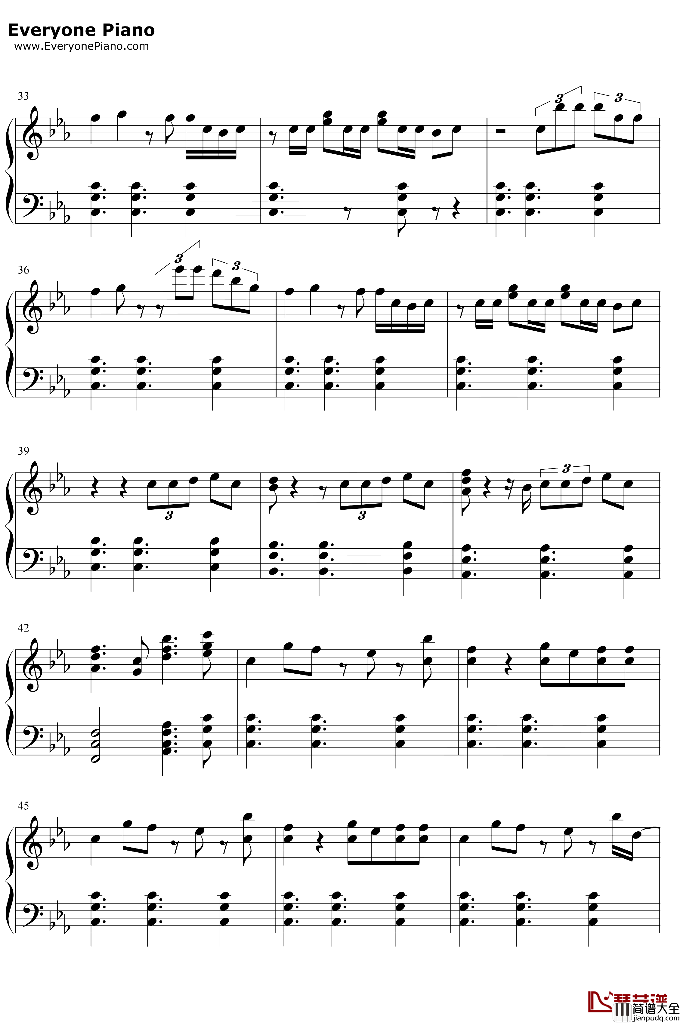 Don't_Call_Me_Angel钢琴谱_Ariana_Grande_Miley_Cyrus_Lana_Del_Rey_霹雳娇娃OST