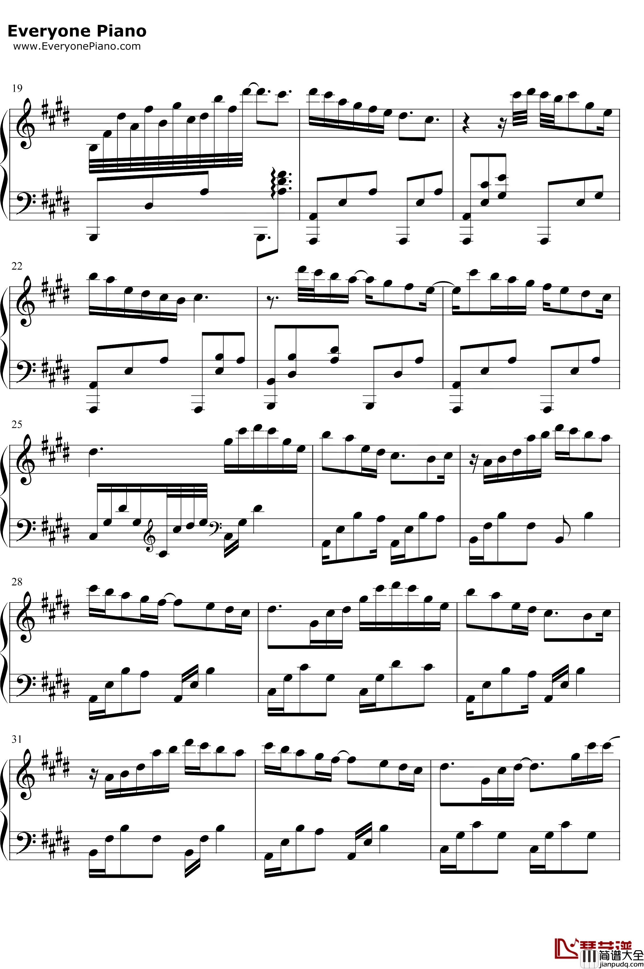 Valldemosa钢琴谱_ElizabethNaccarato