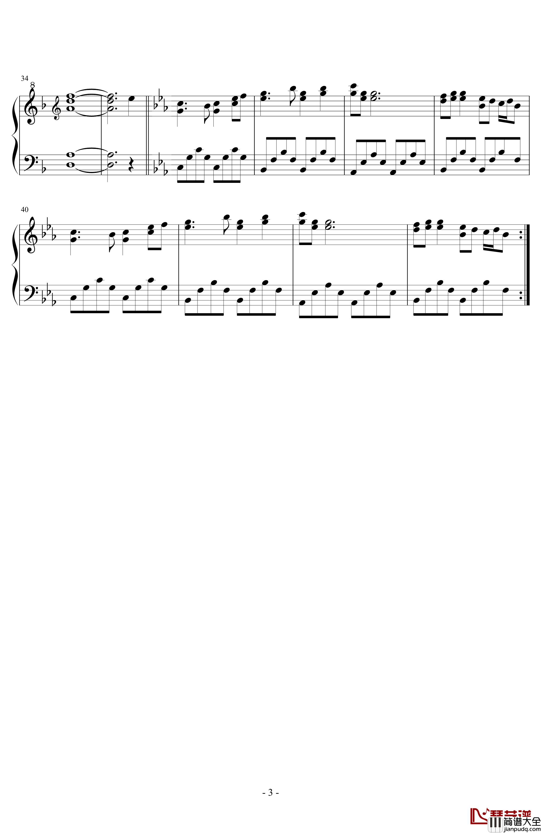 風の神社钢琴谱_东方project_东方灵异传