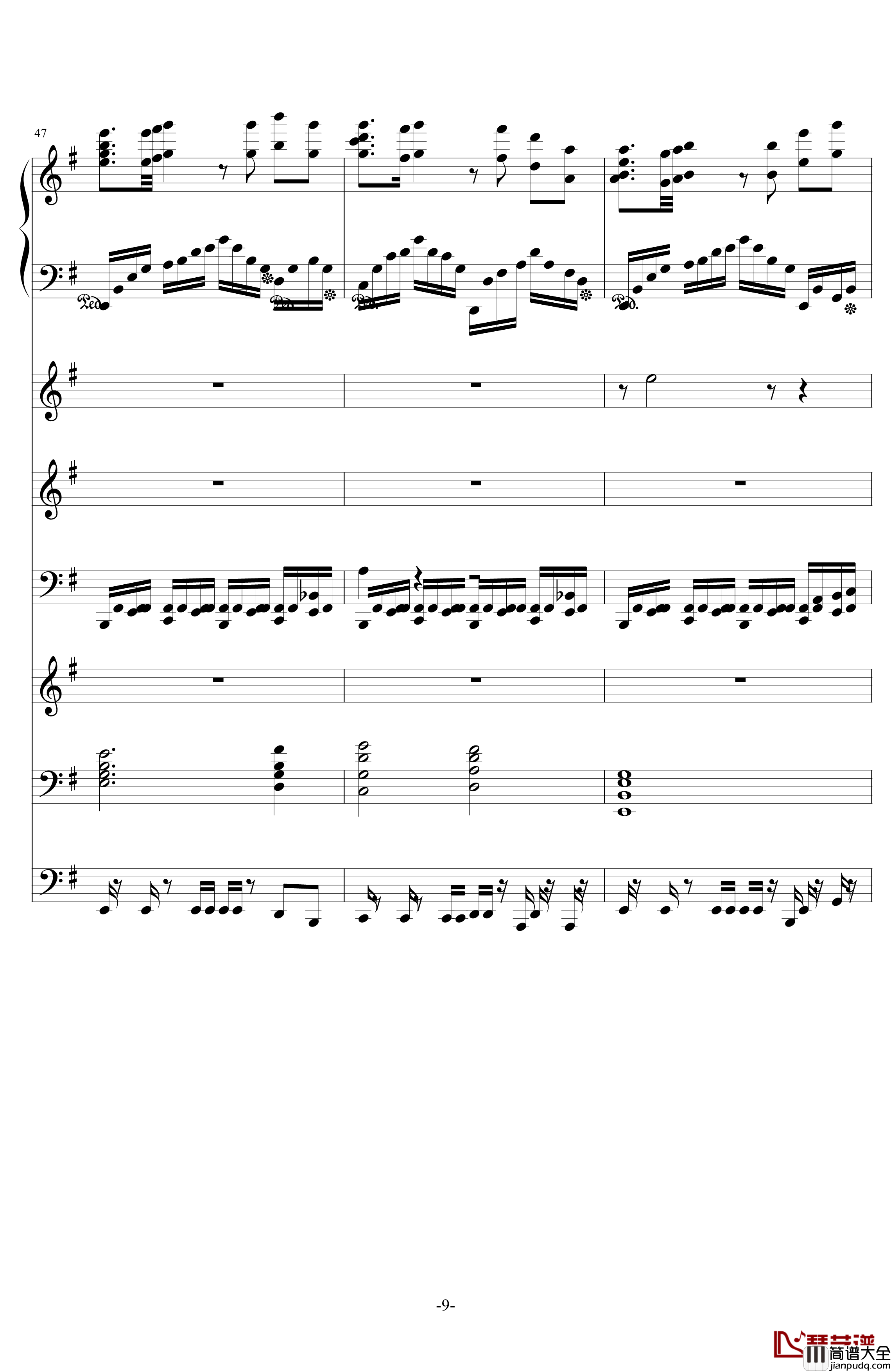 中国第二号狂想曲钢琴谱_ellocz