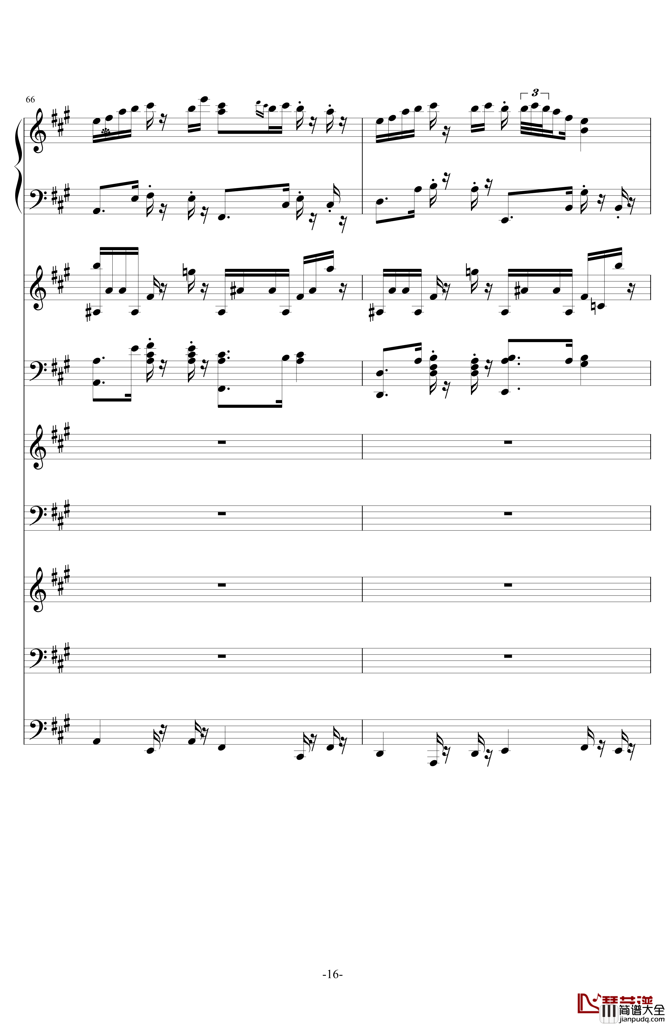 中国第二号狂想曲钢琴谱_ellocz